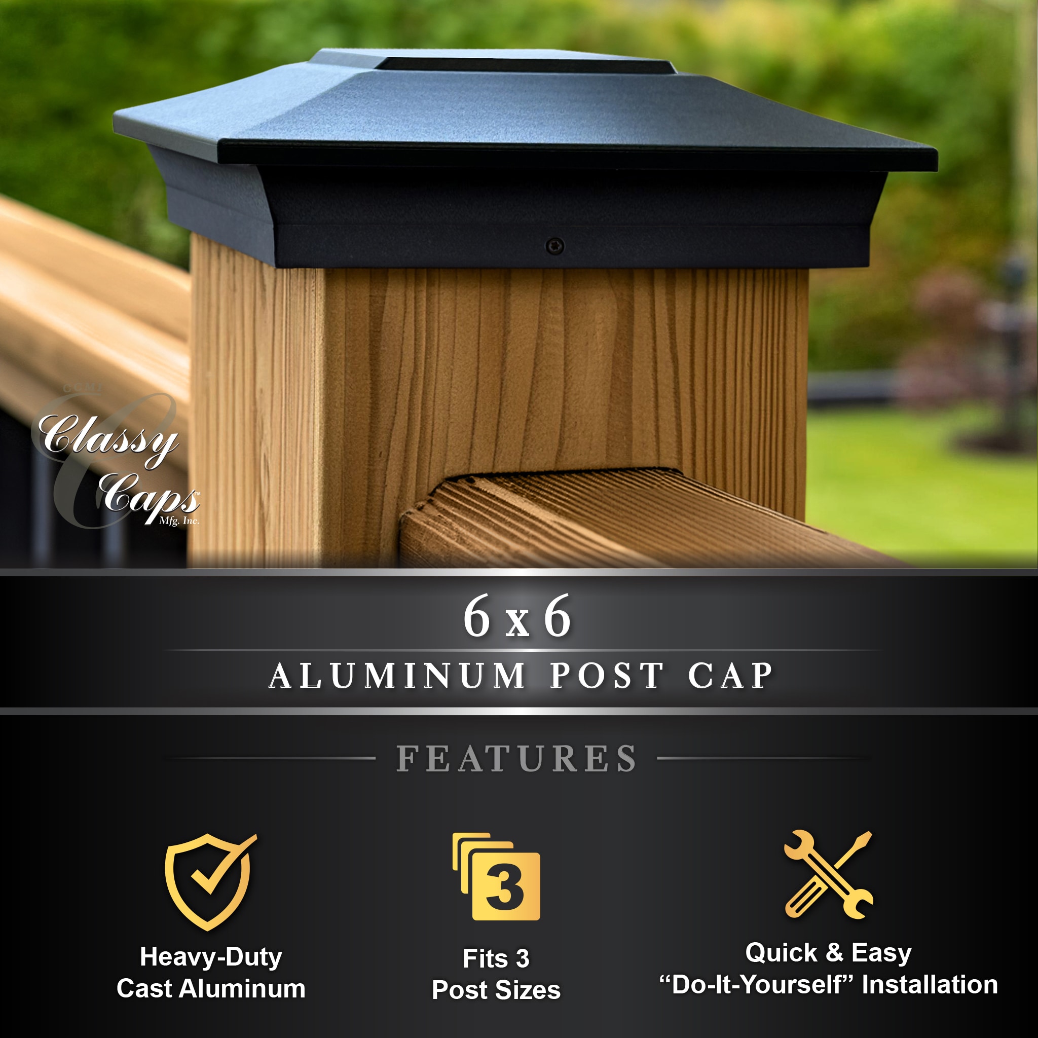 Classy Caps NSX66B Deck-Post-Caps - View #7