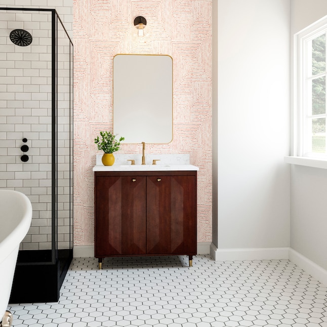 Scott Living Esterhaus 36-in Brown Undermount Single Sink Bathroom ...