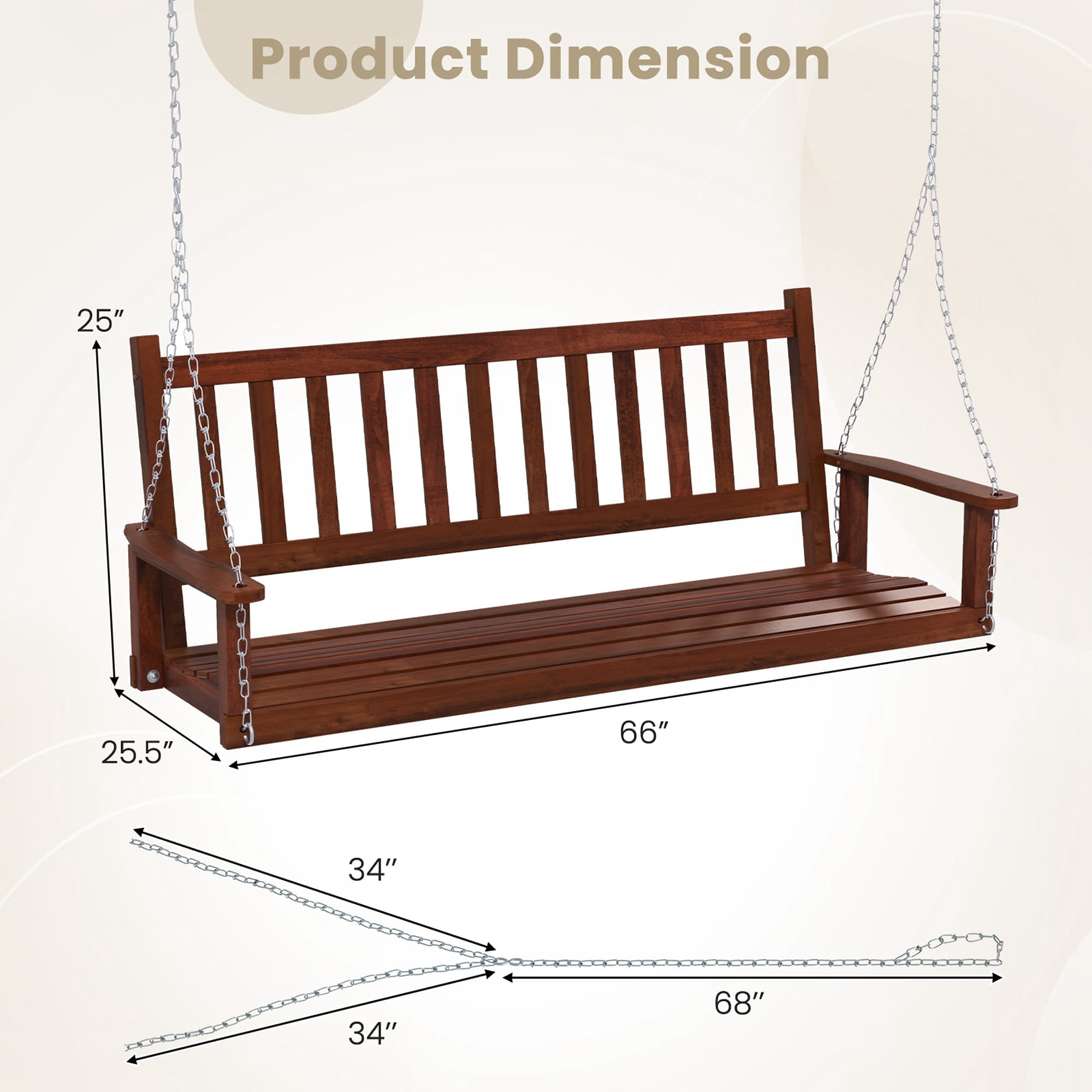 Costway HCST00571 Swing-Gliders - View #2