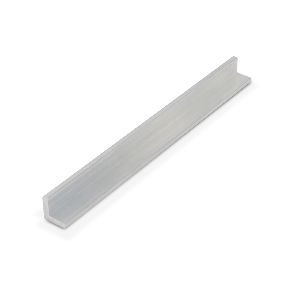 Outwater 3P1.27.02362 Mill Finish 1/2-in X 1/2-in X 1/8-in Aluminum Angle Moulding 36-in Lengths (Pack of 4)