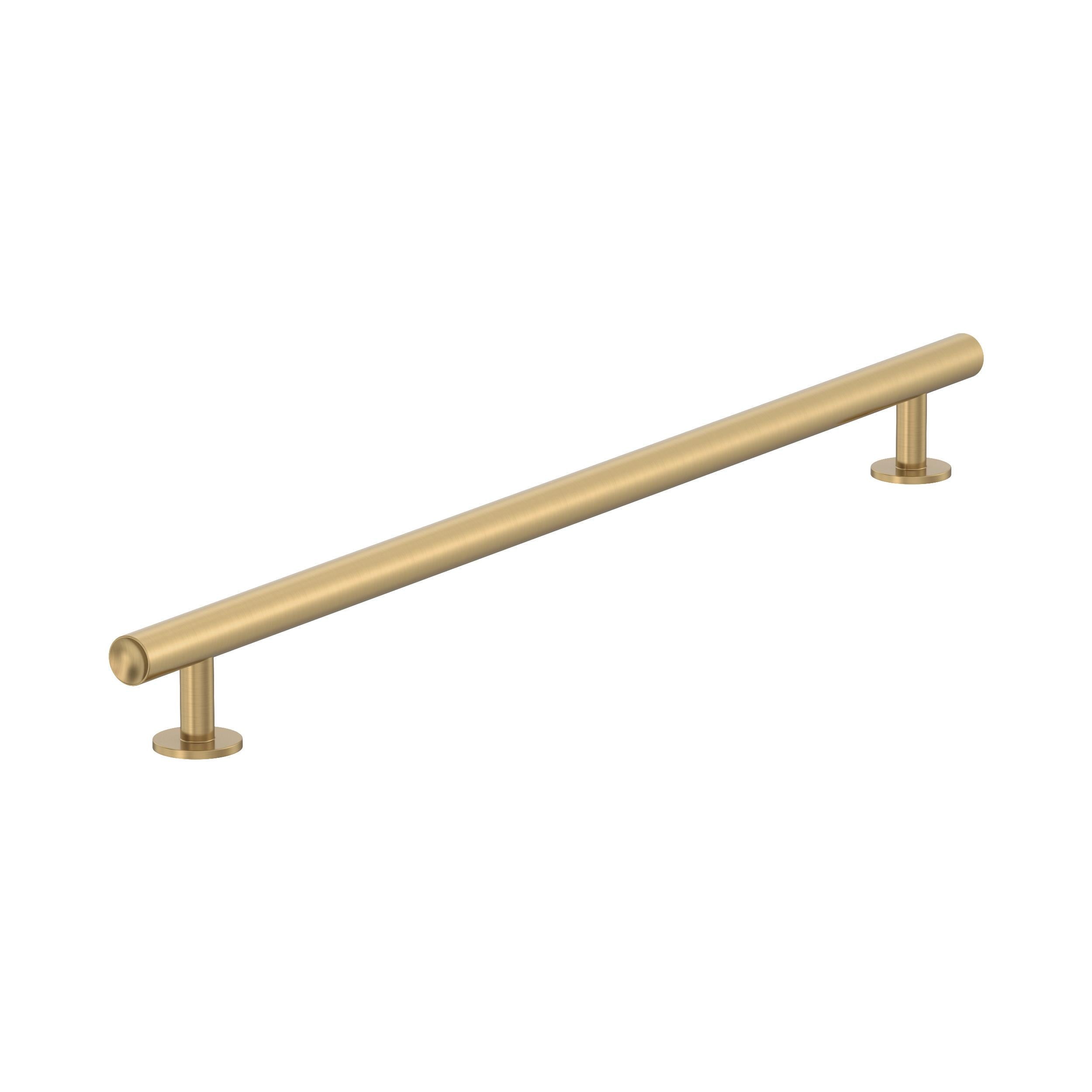Amerock BP54051CZ Radius 18-in , 457mm Center to Center Champagne Bronze Cylindrical Bar For Use on Appliances Drawer Pulls