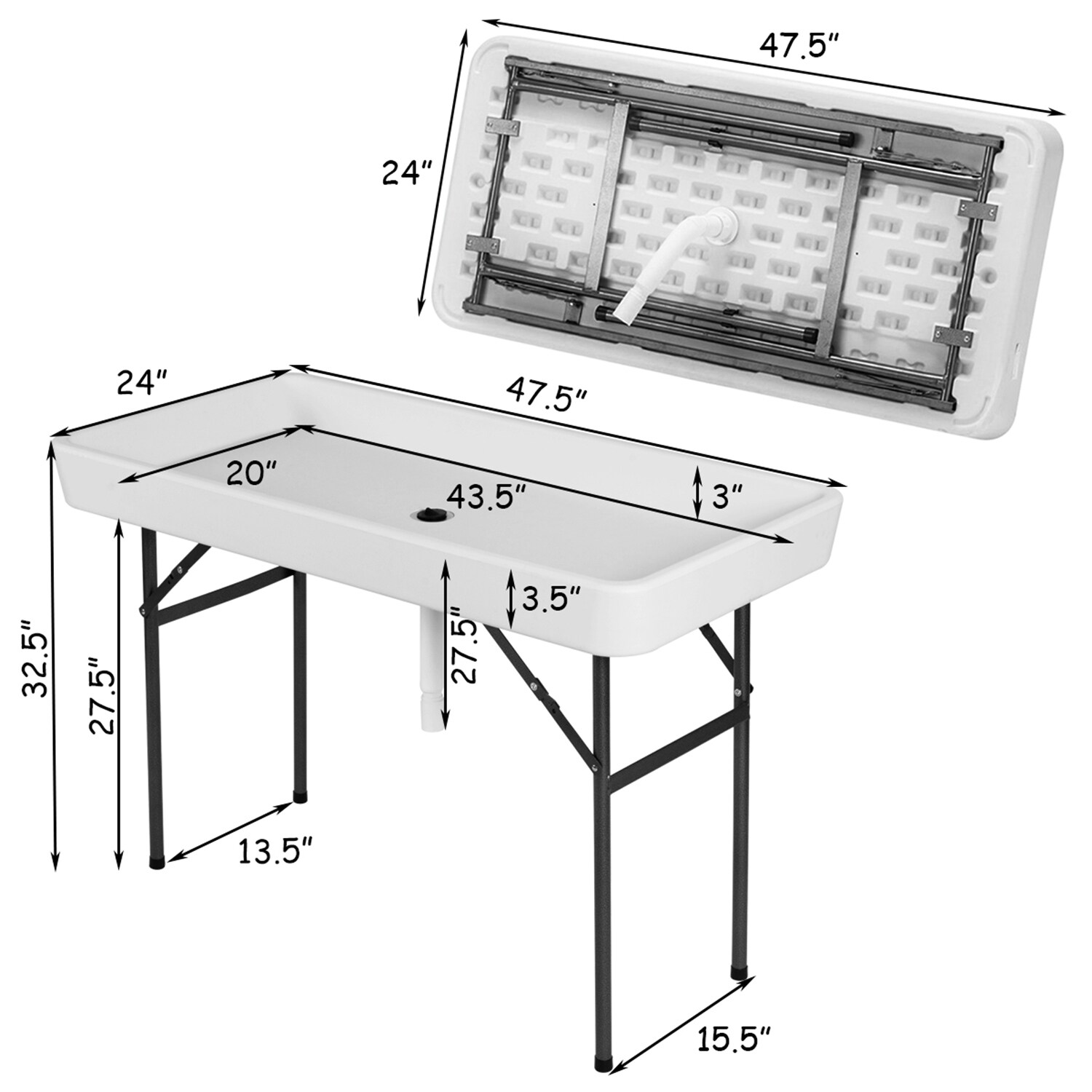 WELLFOR OUZ53926 Patio-Tables - View #7