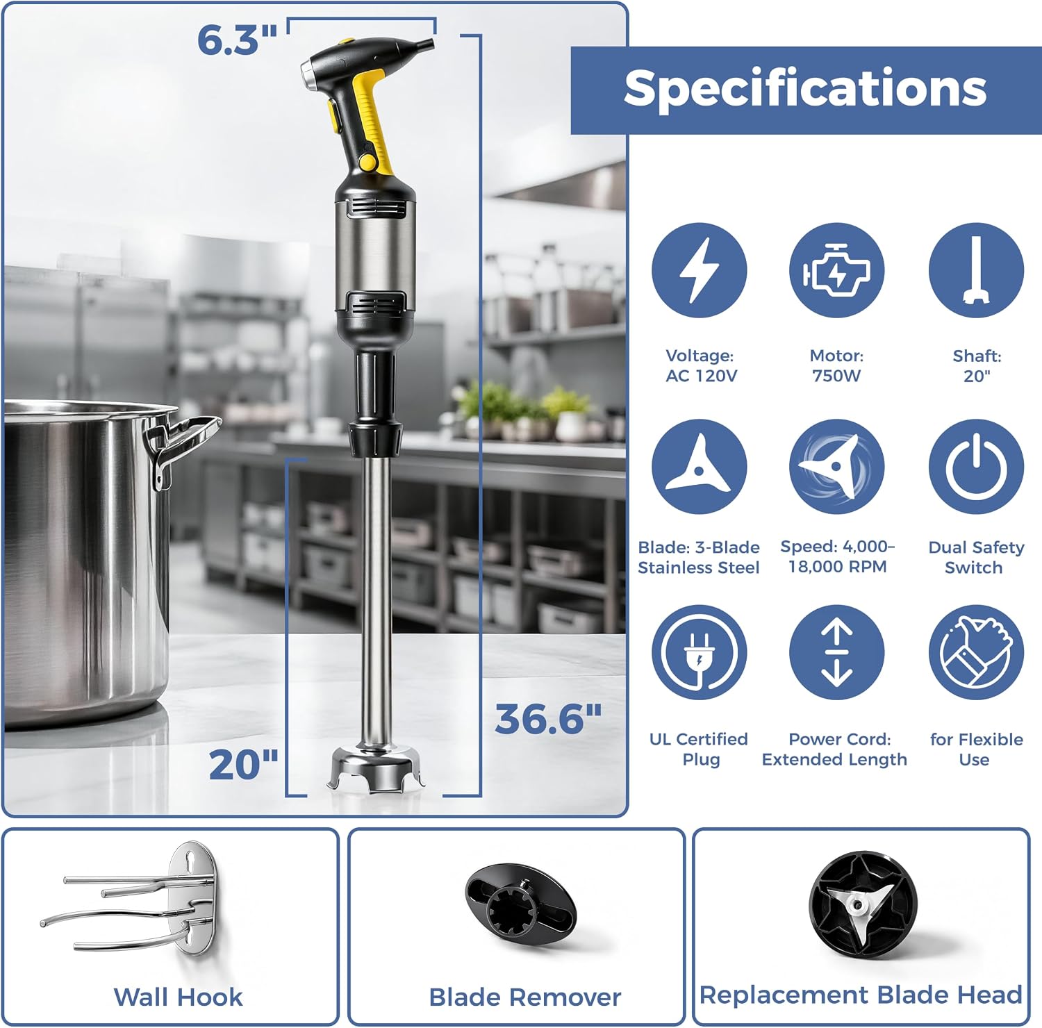 OSTBA HB-4630-20 Immersion-Blenders - View #2