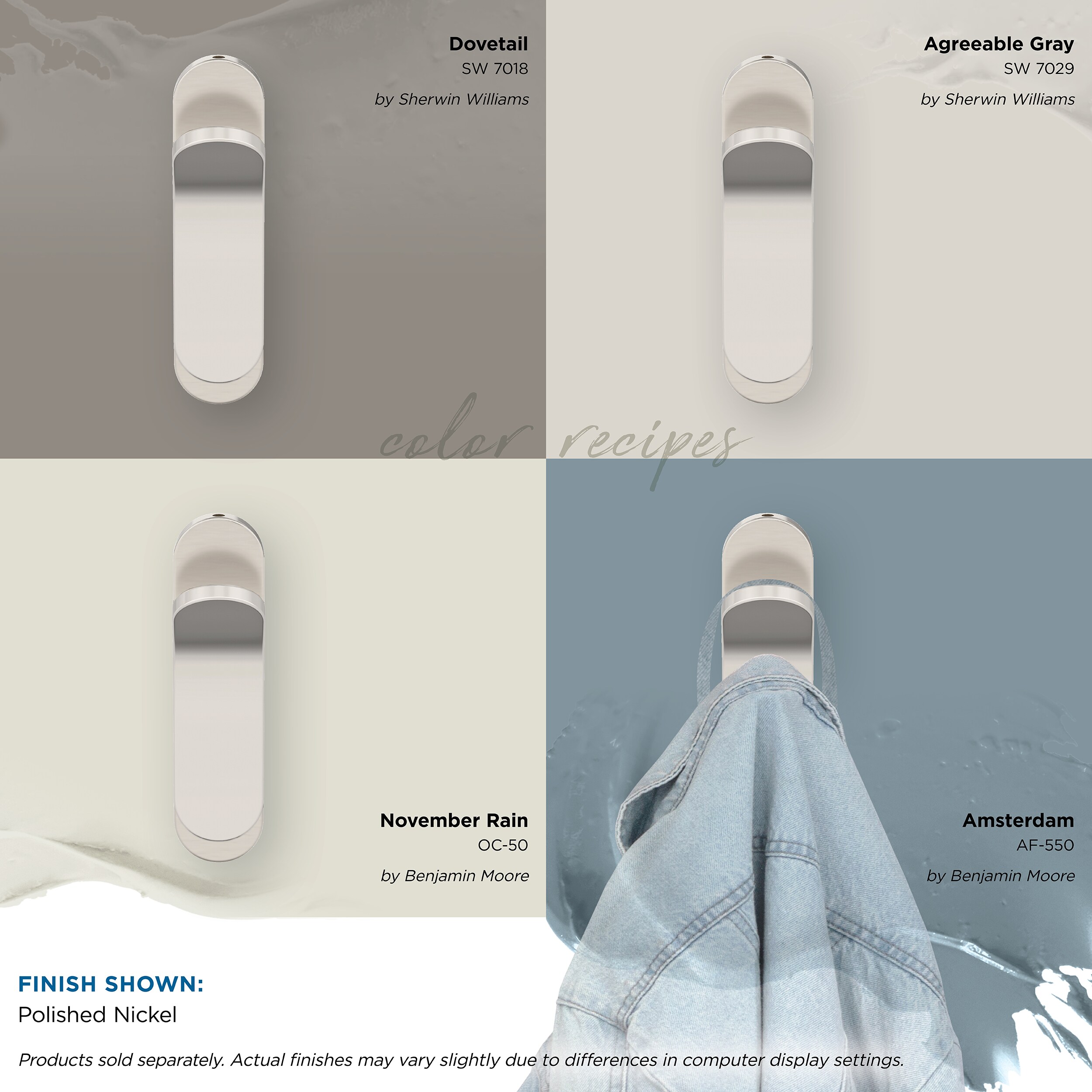 Amerock HBX37012PN Decorative-Wall-Hooks - View #3