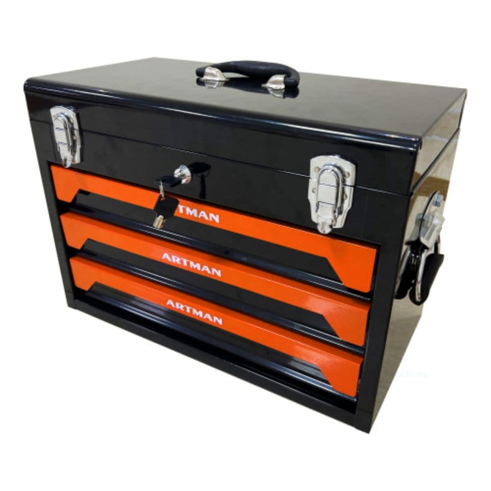 Siavonce Bottom Tool Cabinets 10.63-in W x 13.86-in H 3-Drawer Steel Tool Cabinet (Orange) XH11198 Sansujyuku sansujyuku.com