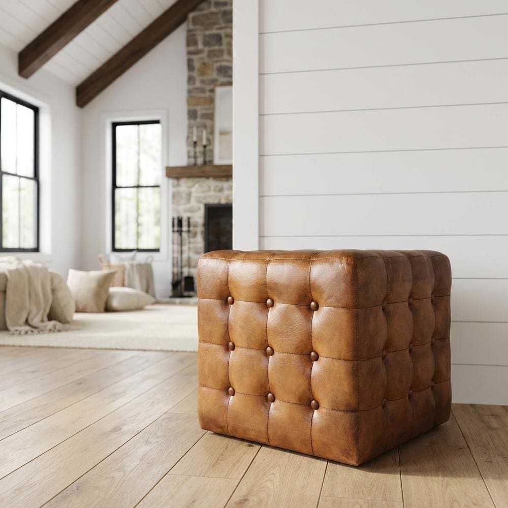 FurniFact BO2414862WHT Indoor-Ottomans - View #2