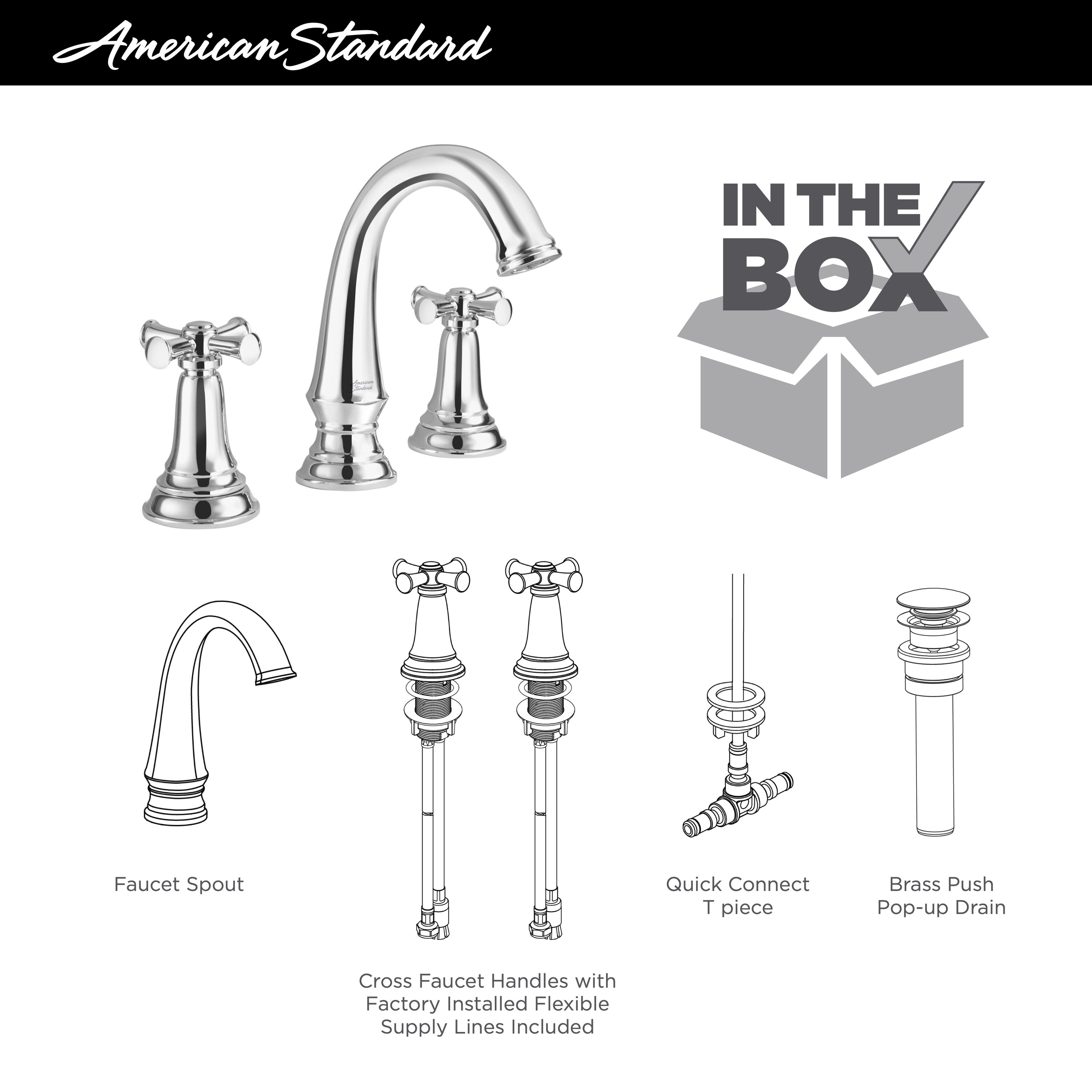Delancey Polished Chrome 7.75" High 2-Handle Modern Bathroom Faucet