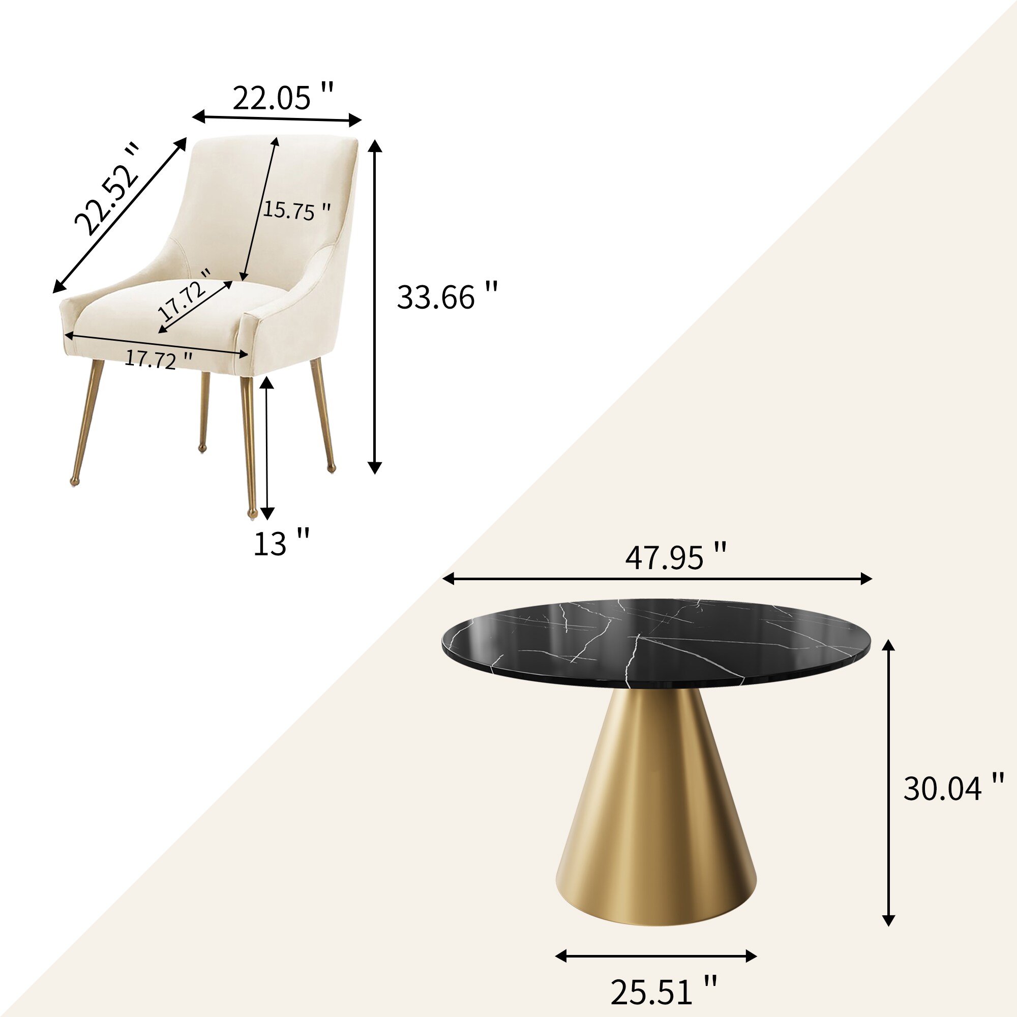 Clihome CL-RT3-BBKBG700BE Dining-Sets - View #5