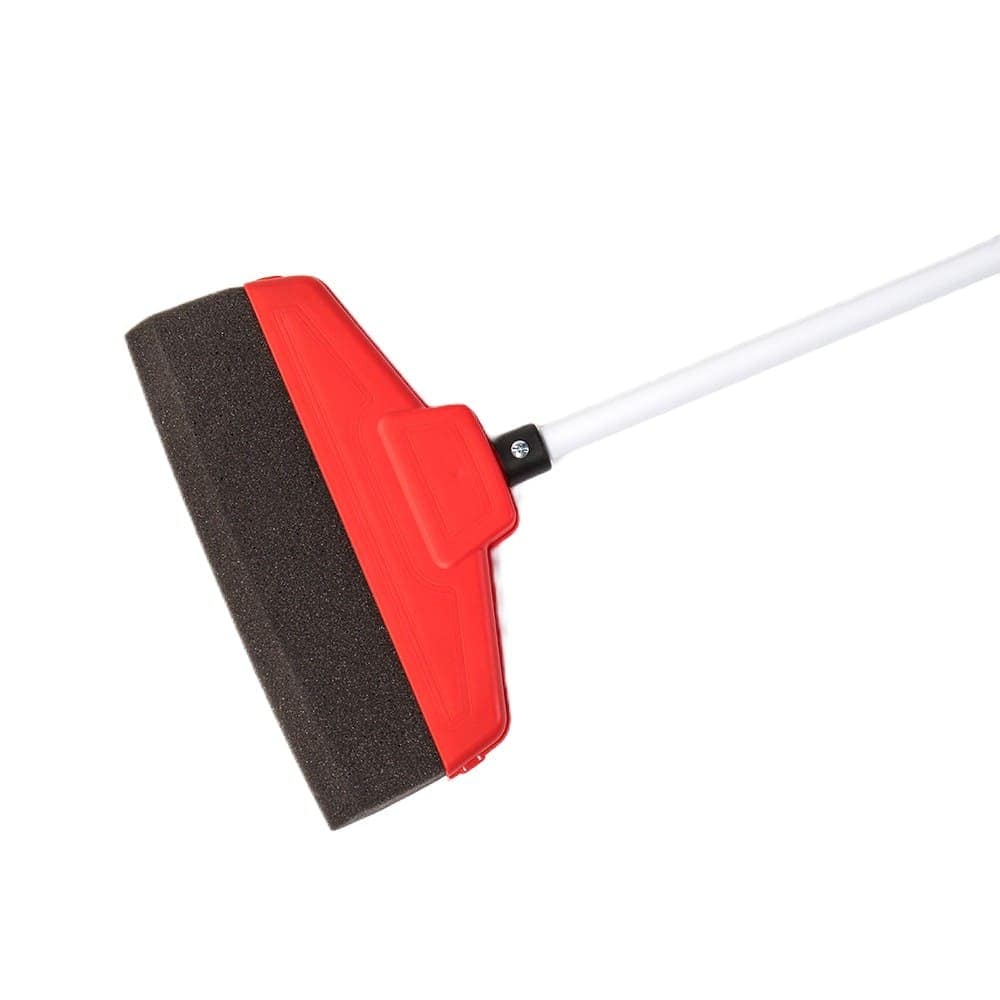 Lehman's Dream Products Electrostatic Dust Broom Plastic Rod Polyurethane Foam Brush Red