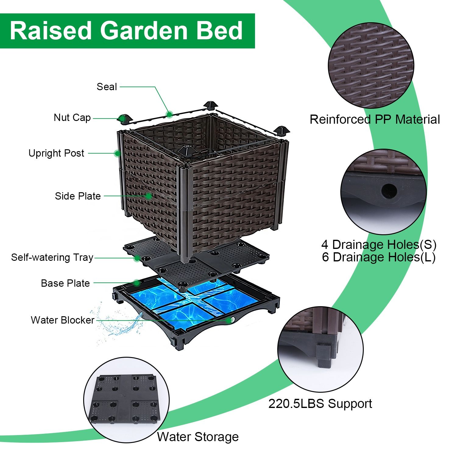AHIOU HOME ZAAHD-HGP2EUGB Raised-Garden-Beds - View #11