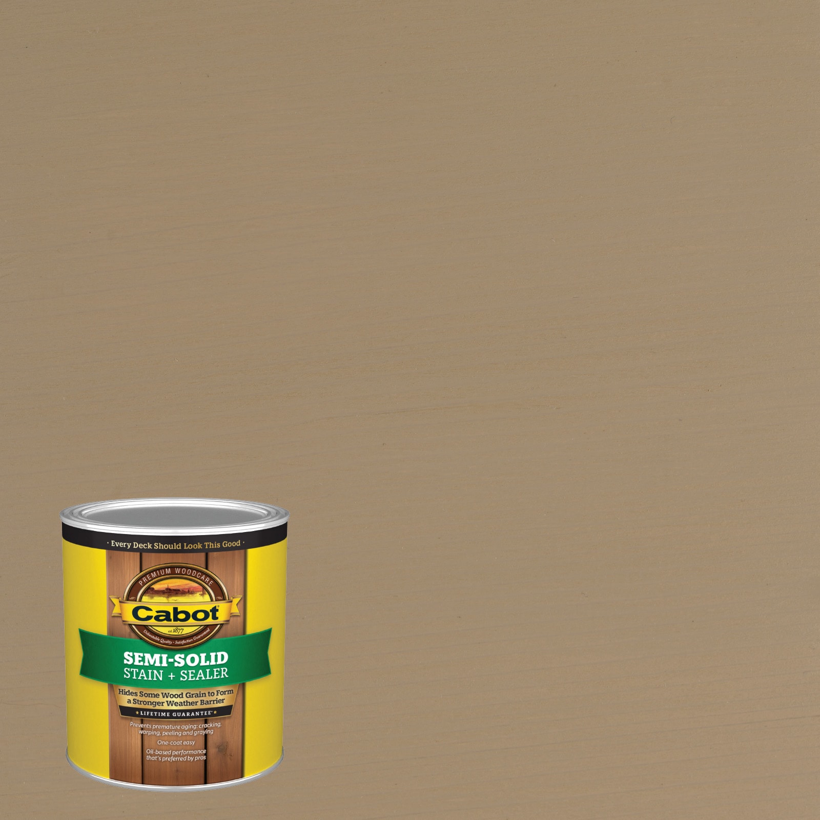 Cabot ACORN-1028060 Acorn Semi-solid Exterior Wood Stain and Sealer in One ( 1-quart )