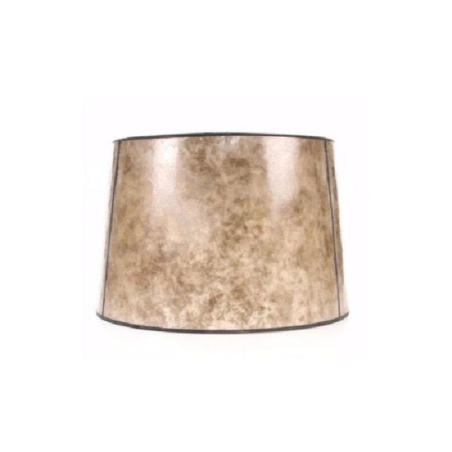 Blonde Mica Stone Drum Lamp Shade, What Does A Drum Lamp Shade Look Like