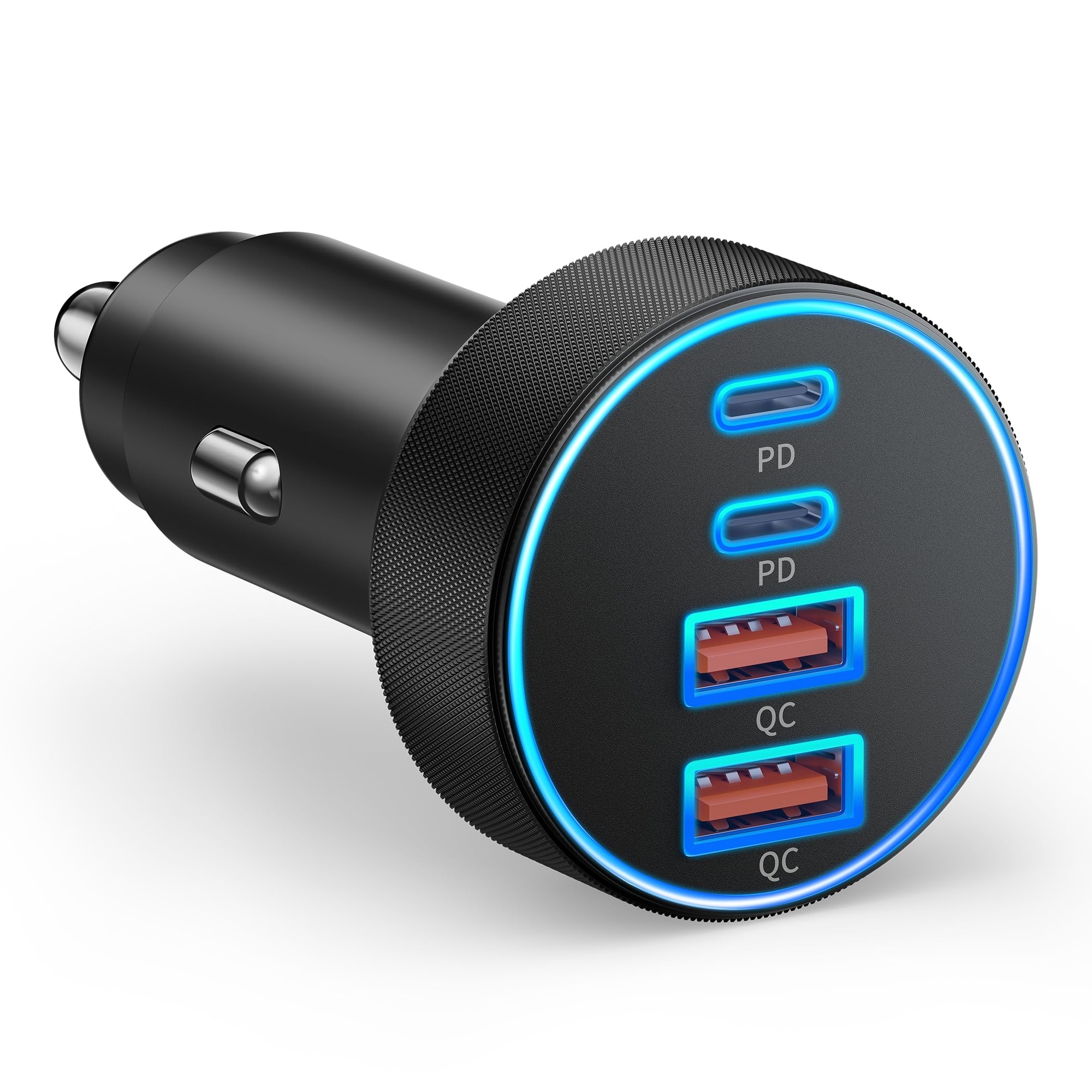 Oyezvary  90W 4 Port Car Charger USB C and USB A Fast Charging Adapter for iPhone Android Tablets and Laptops durable home