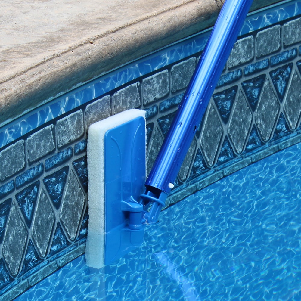 Aqua EZ 4-in Nylon Corner Brush Pool Brush Safe for Multiple Surfaces in  the Pool Brushes department at