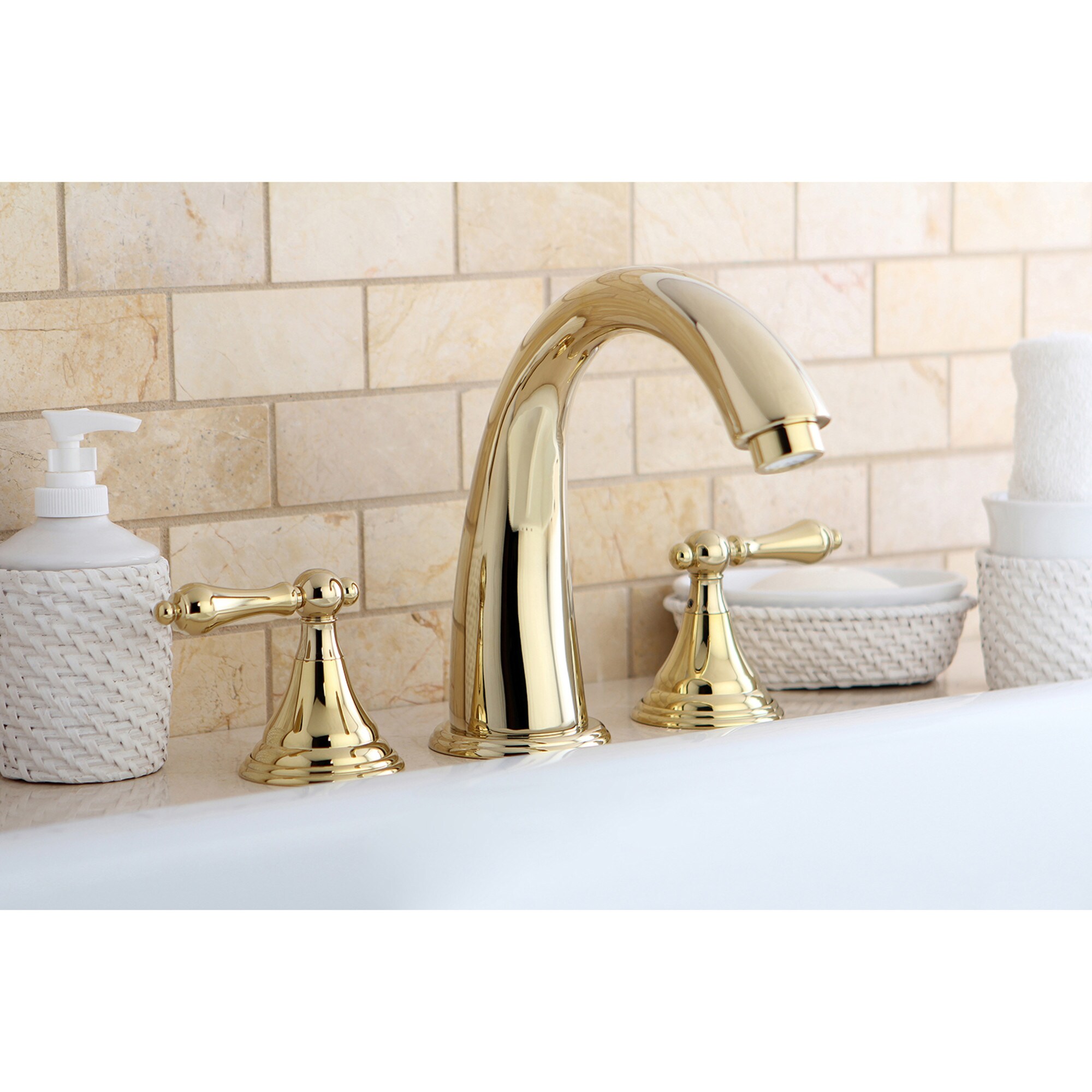 Kingston Brass WLCC203T5 Roman-Tub-Faucets - View #4