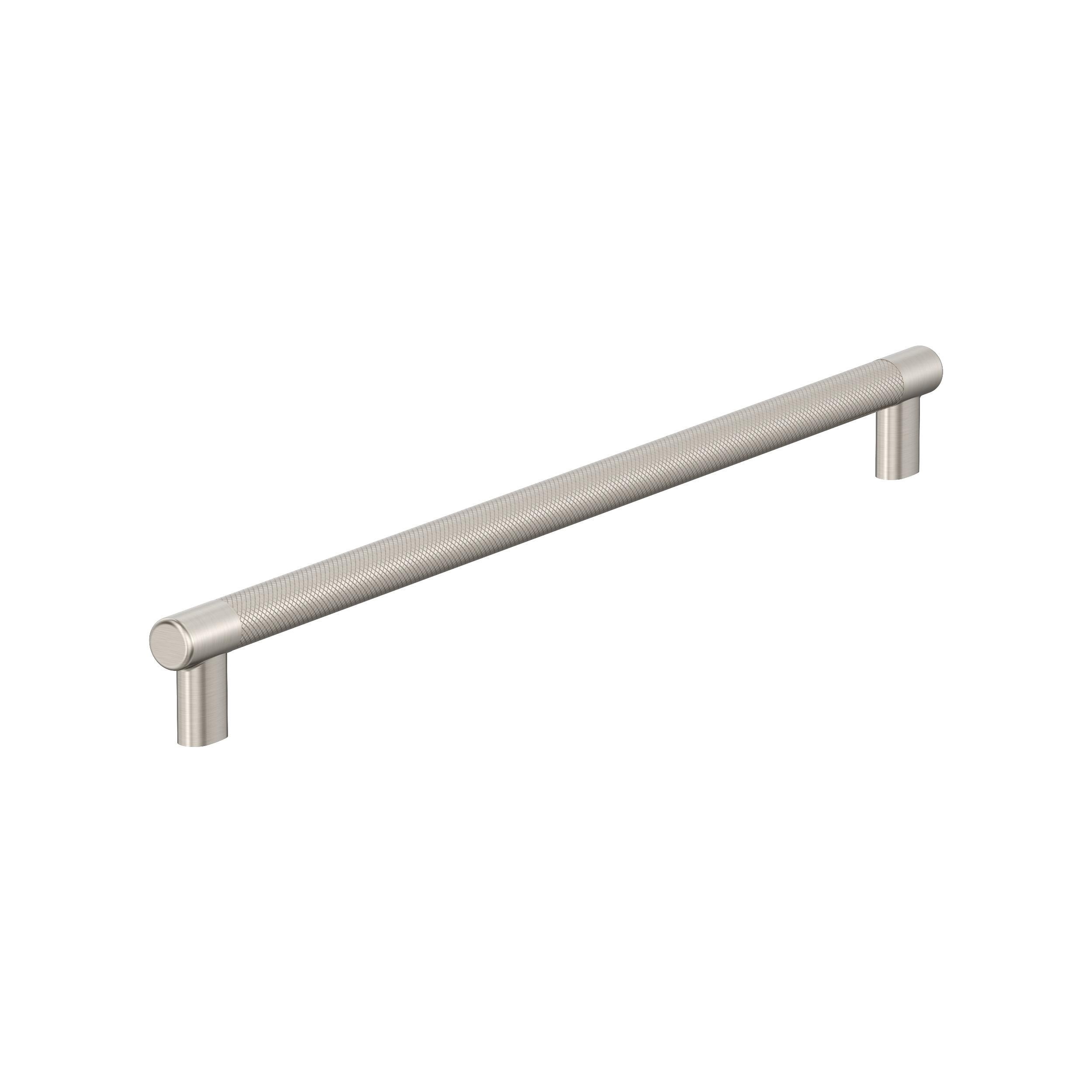 Amerock BP54071G10 Bronx 18-in , 457mm Center to Center Satin Nickel Cylindrical Bar For Use on Appliances Drawer Pulls