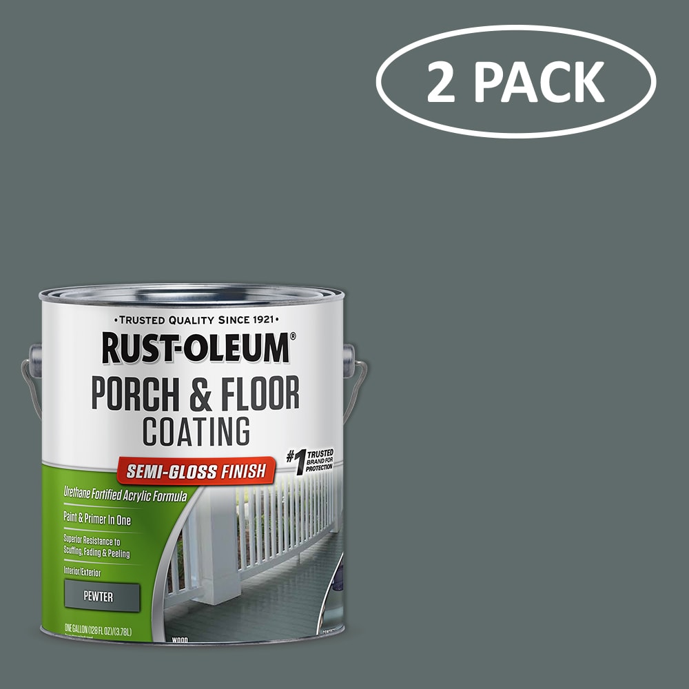 Rust-Oleum Porch and Floor Pewter Semi-gloss Interior/Exterior Porch ...