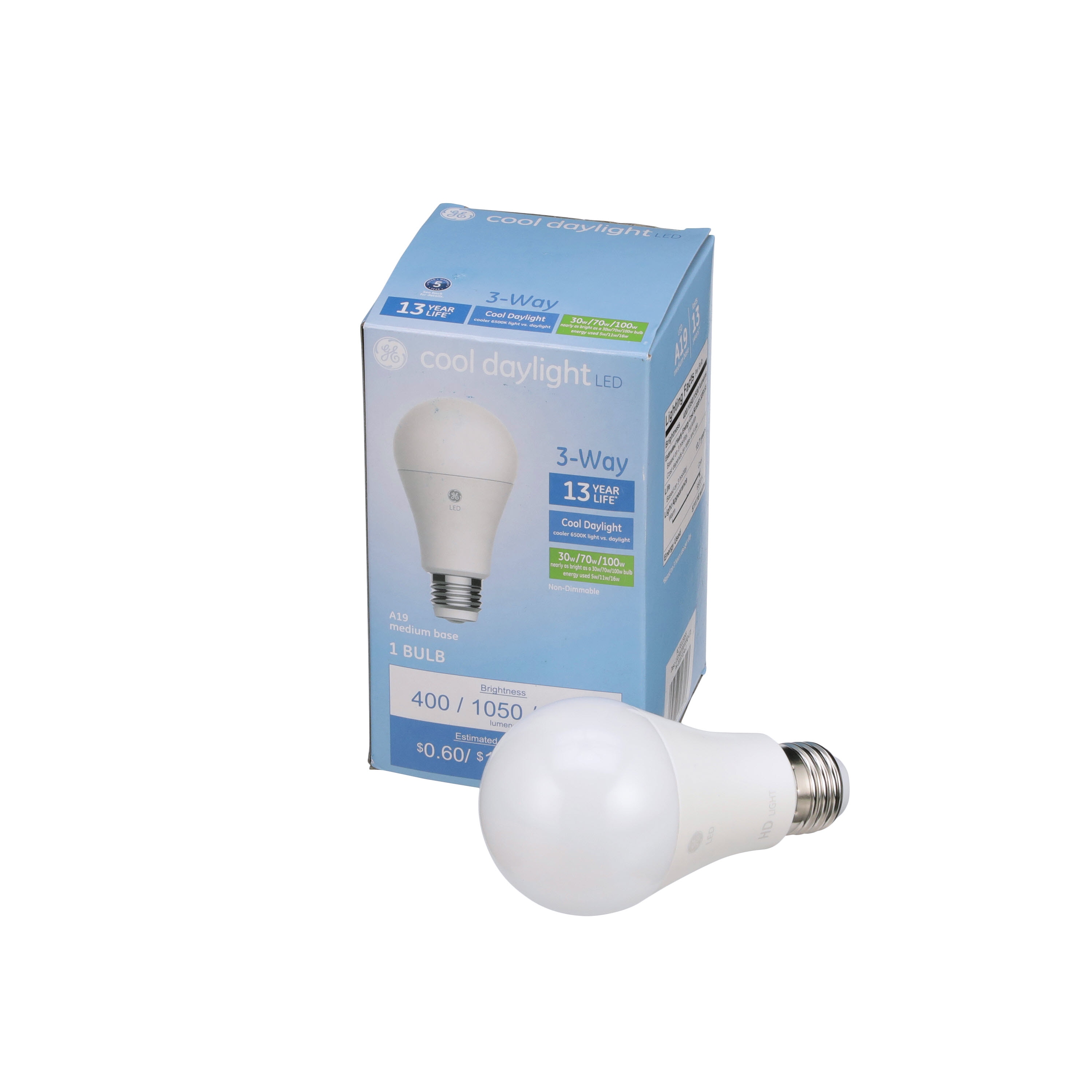 3 way light bulb bright white