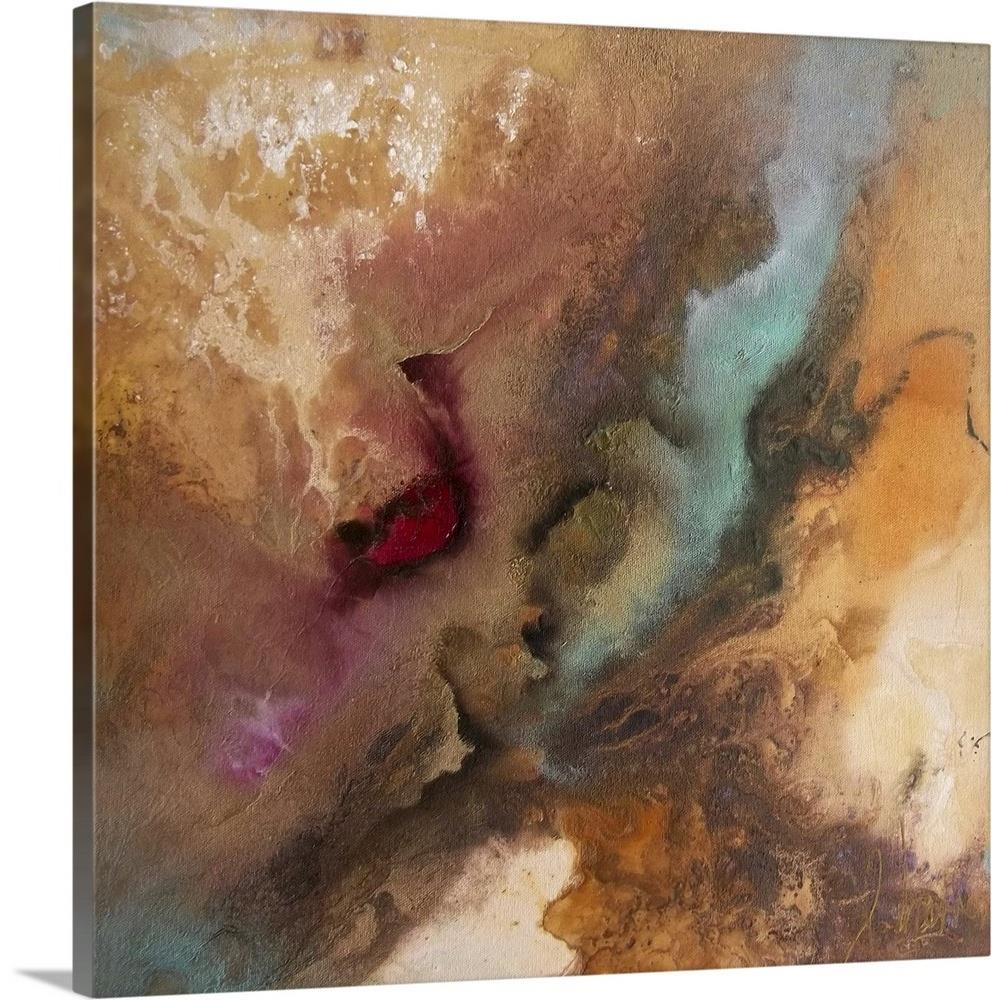 GreatBigCanvas 24 In H X 24 In W Abstract Print On Canvas In The Wall   13196465 