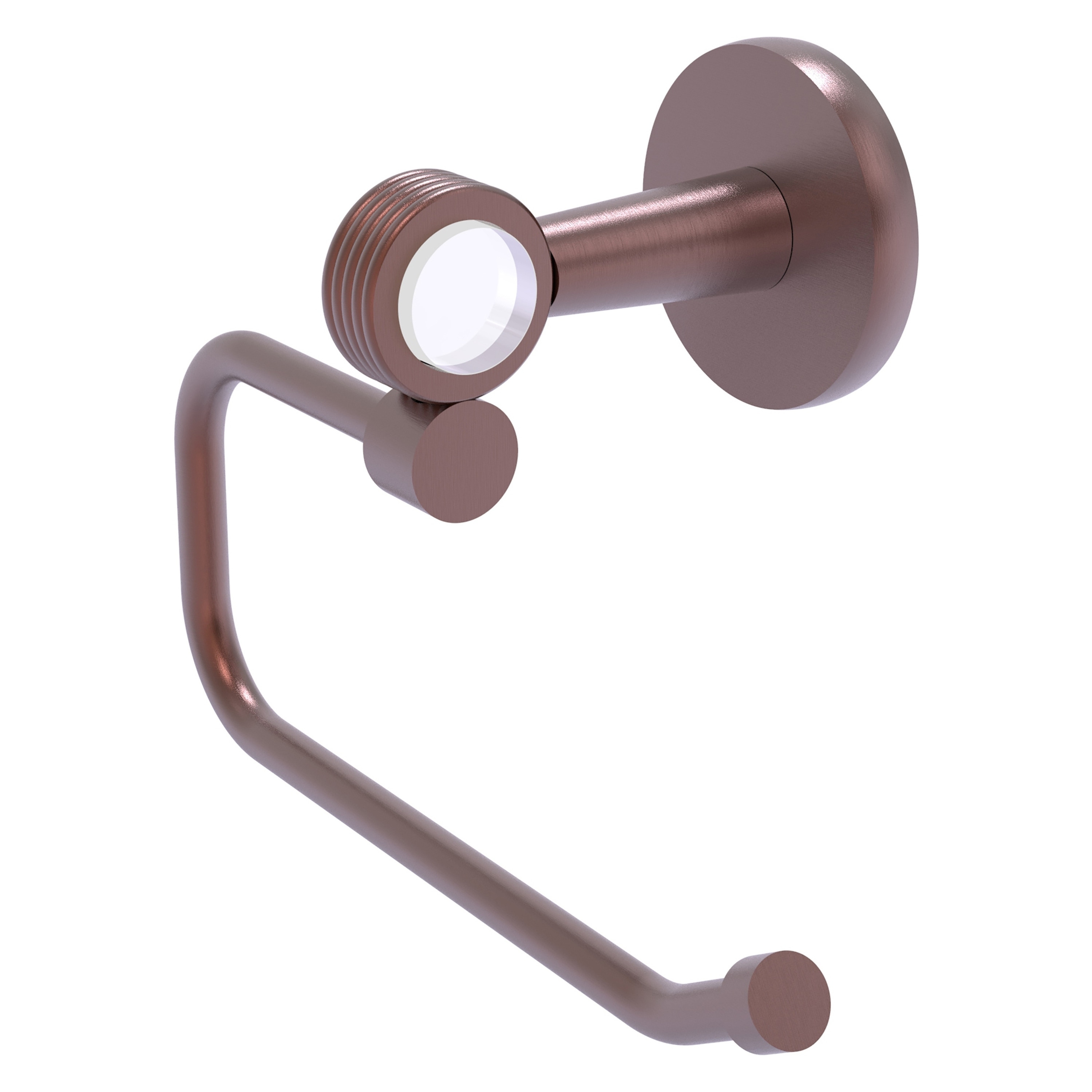 Allied Brass CV-24EG-CA Clearview Antique Copper Wall mount Single post Toilet Paper Holder 1 -Rolls with Storage