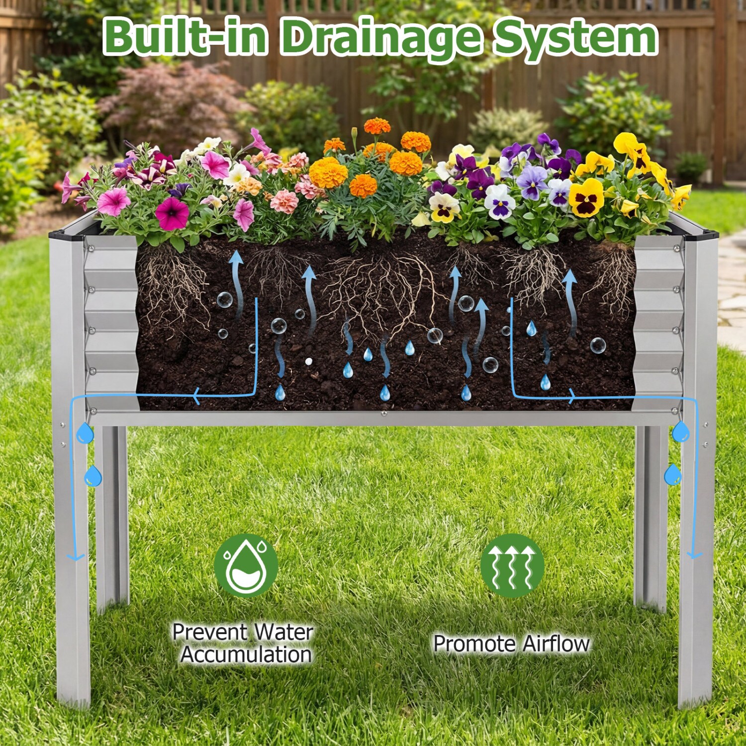 Slickblue D-CO-LS1664TG Raised-Garden-Beds - View #8