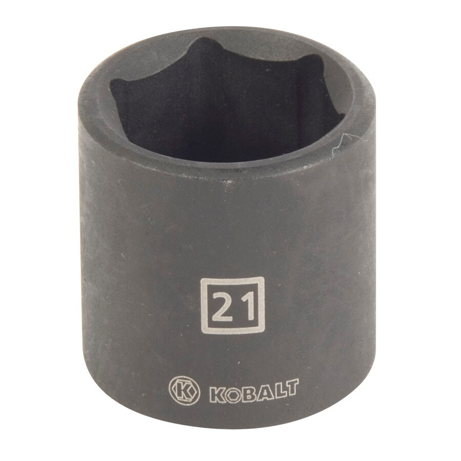 Kobalt 85477 Metric 3/8-in Drive 21Mm 6-point Impact Socket