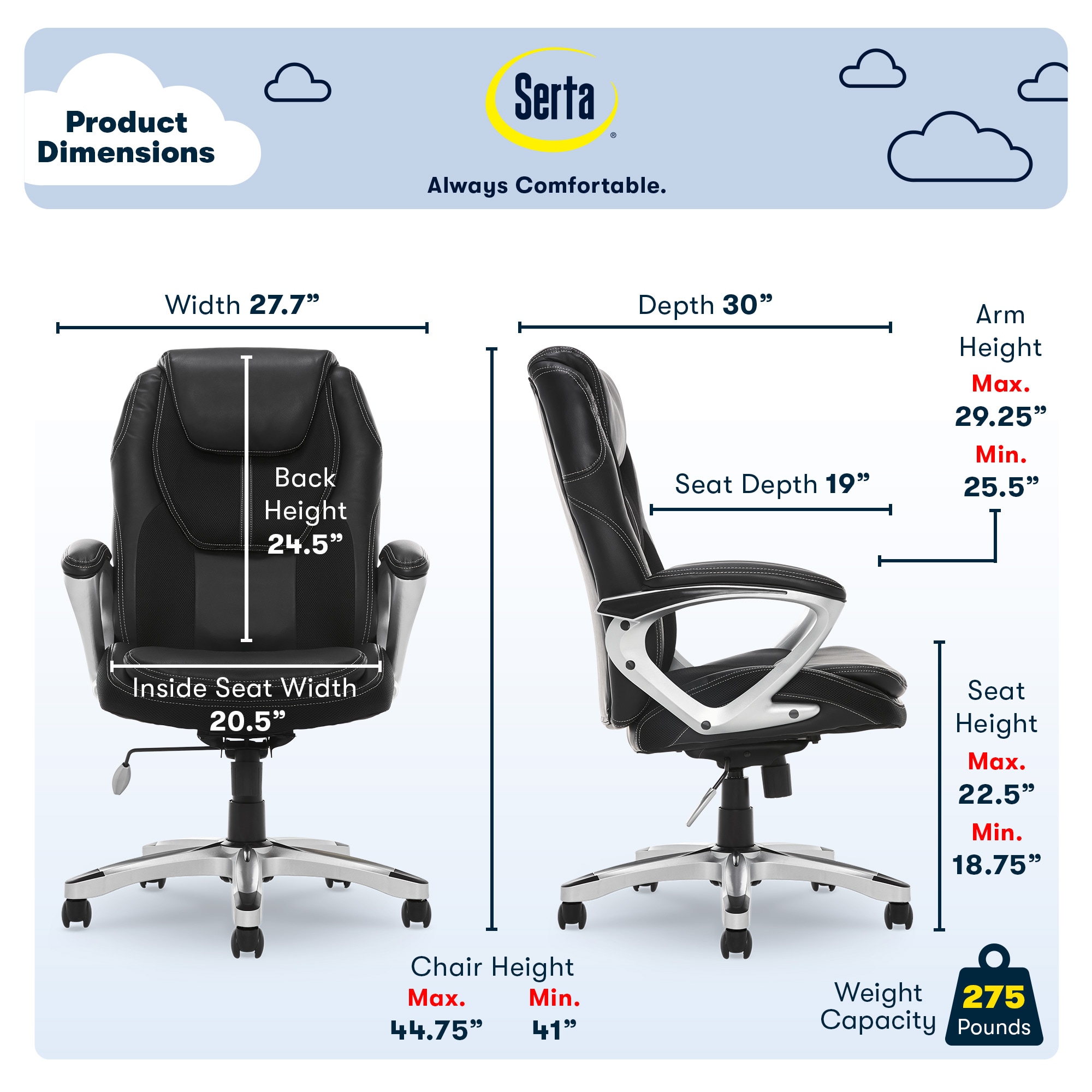 Serta CHR200003 Office-Chairs - View #3