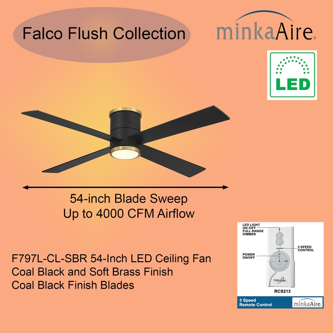 Minka Aire F797L-CL/SBR Ceiling-Fans - View #5