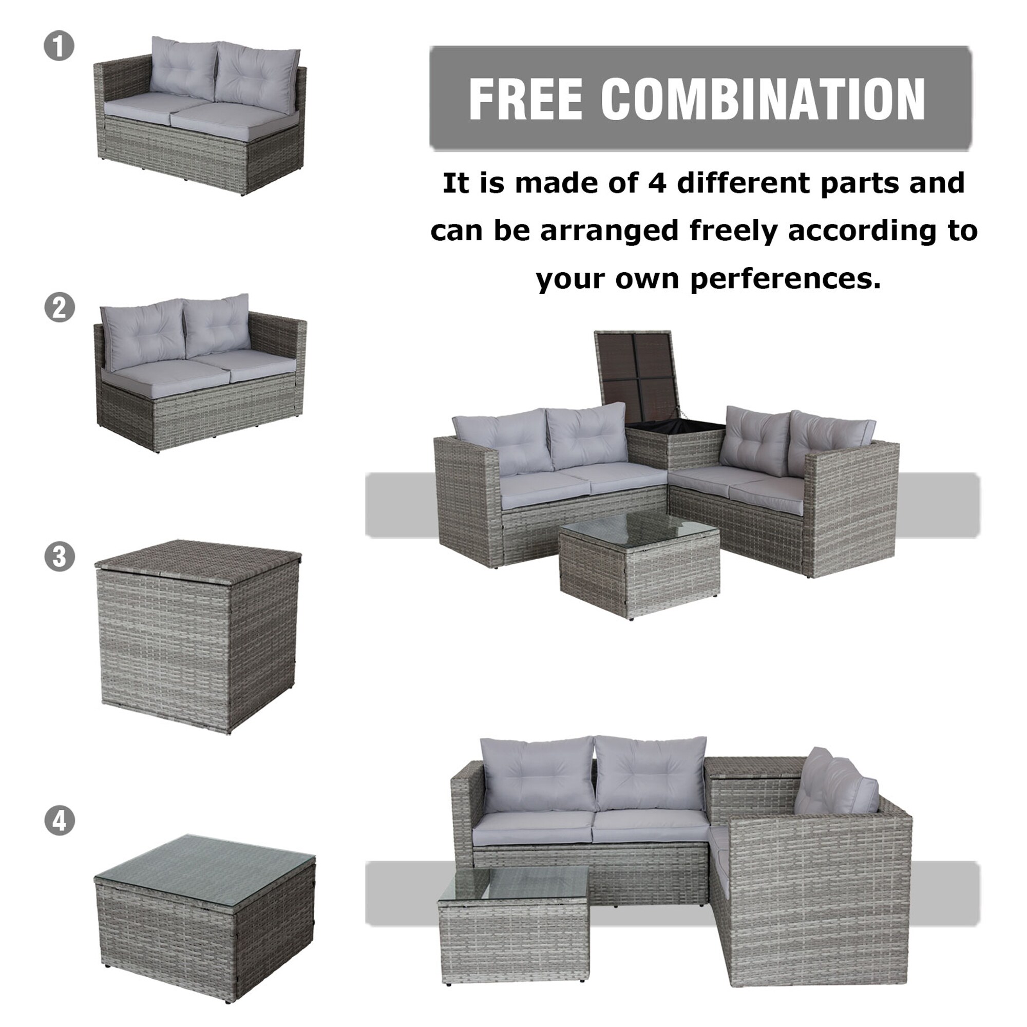 ModernLuxe L-W209S00014 Patio-Conversation-Sets - View #5