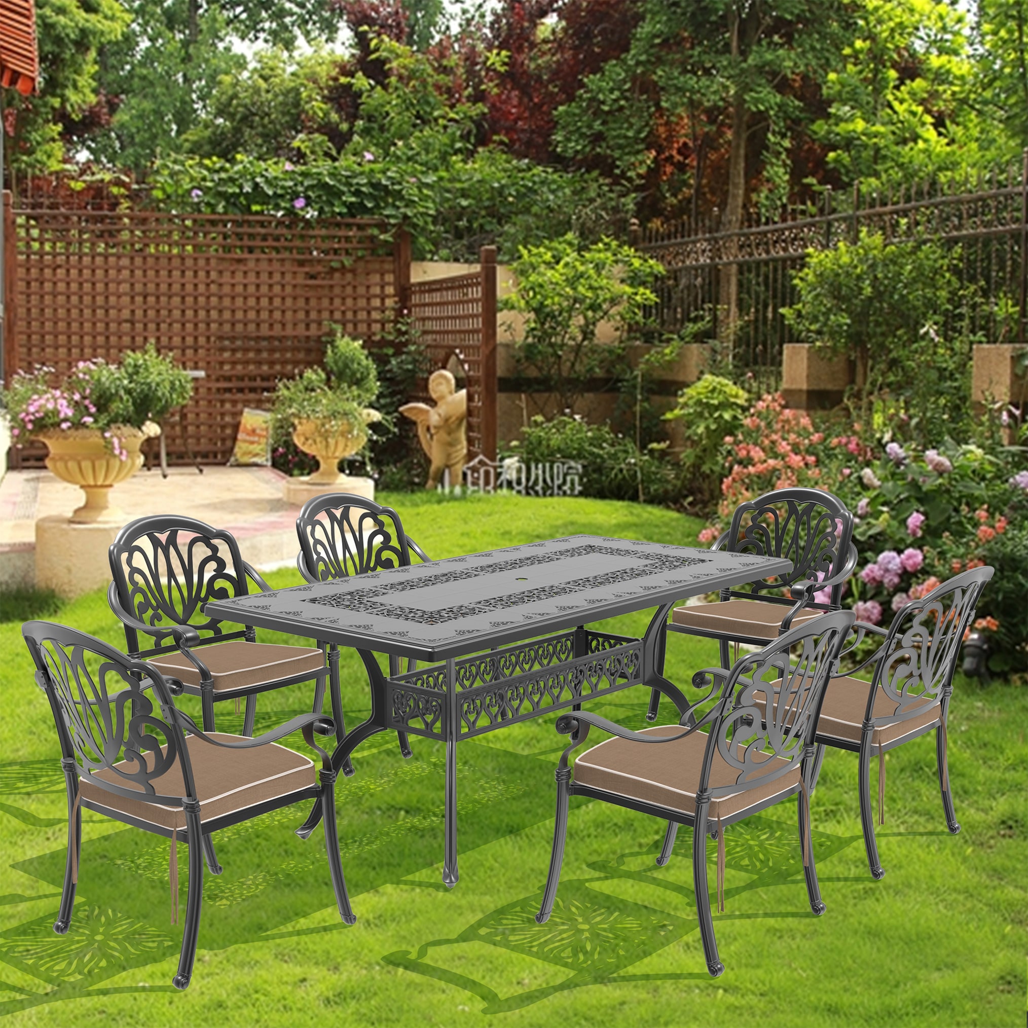 Kahomvis NICE-QP1092-158 Patio-Dining-Sets - View #2