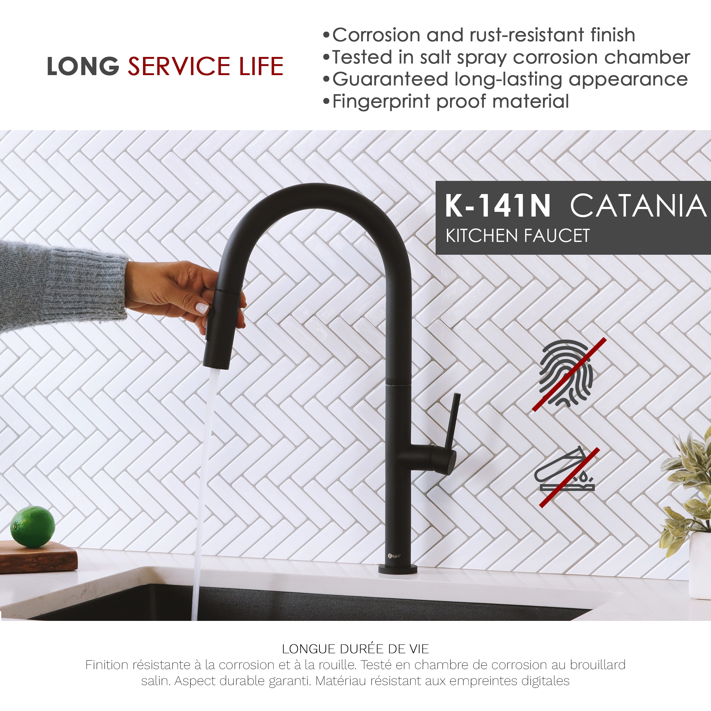 Stylish K-141N Kitchen-Faucets - View #2