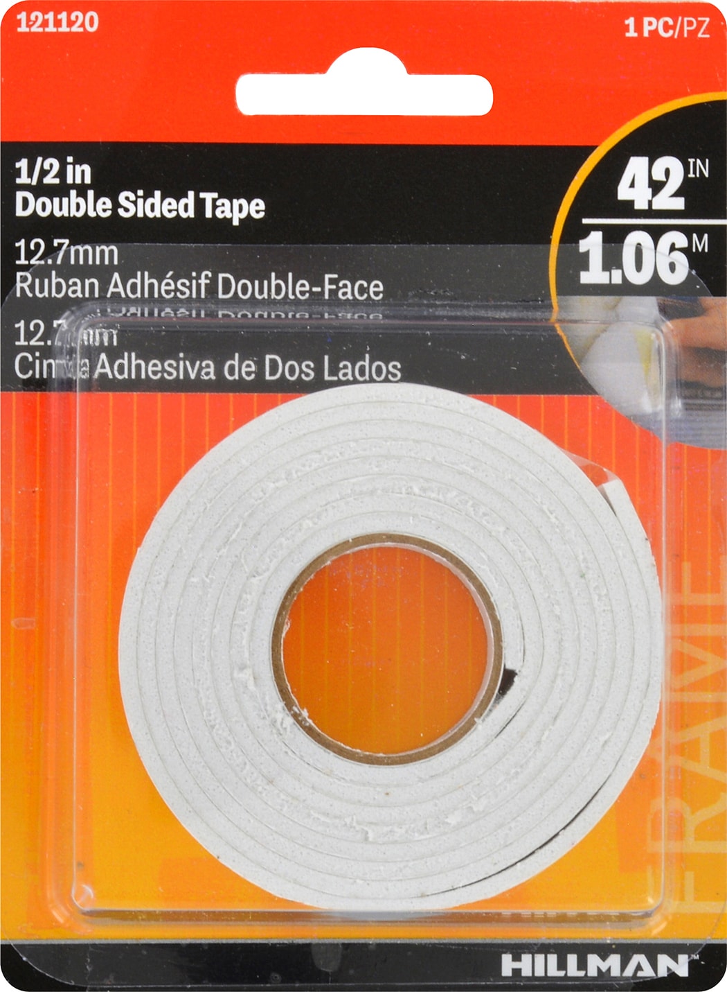  1/2 x 29 Yards 3 Rolls Double-Sided Adhesive Sticker