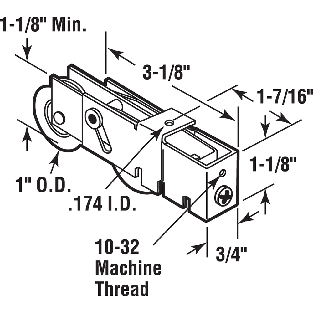 Prime-Line D 1982 Sliding-Patio-Door-Roller-Assemblies - View #2