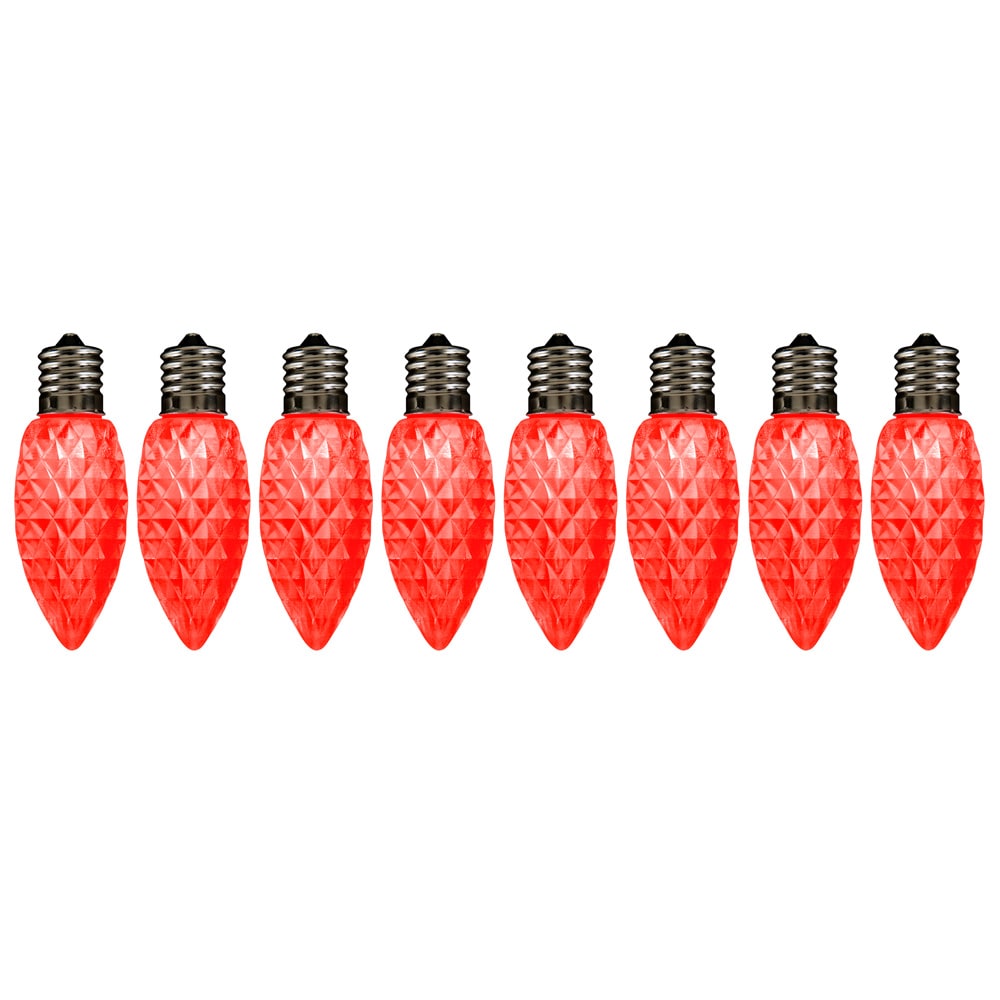 Commercial Pro Red LED C9 String Light Bulbs | - Gemmy 111381