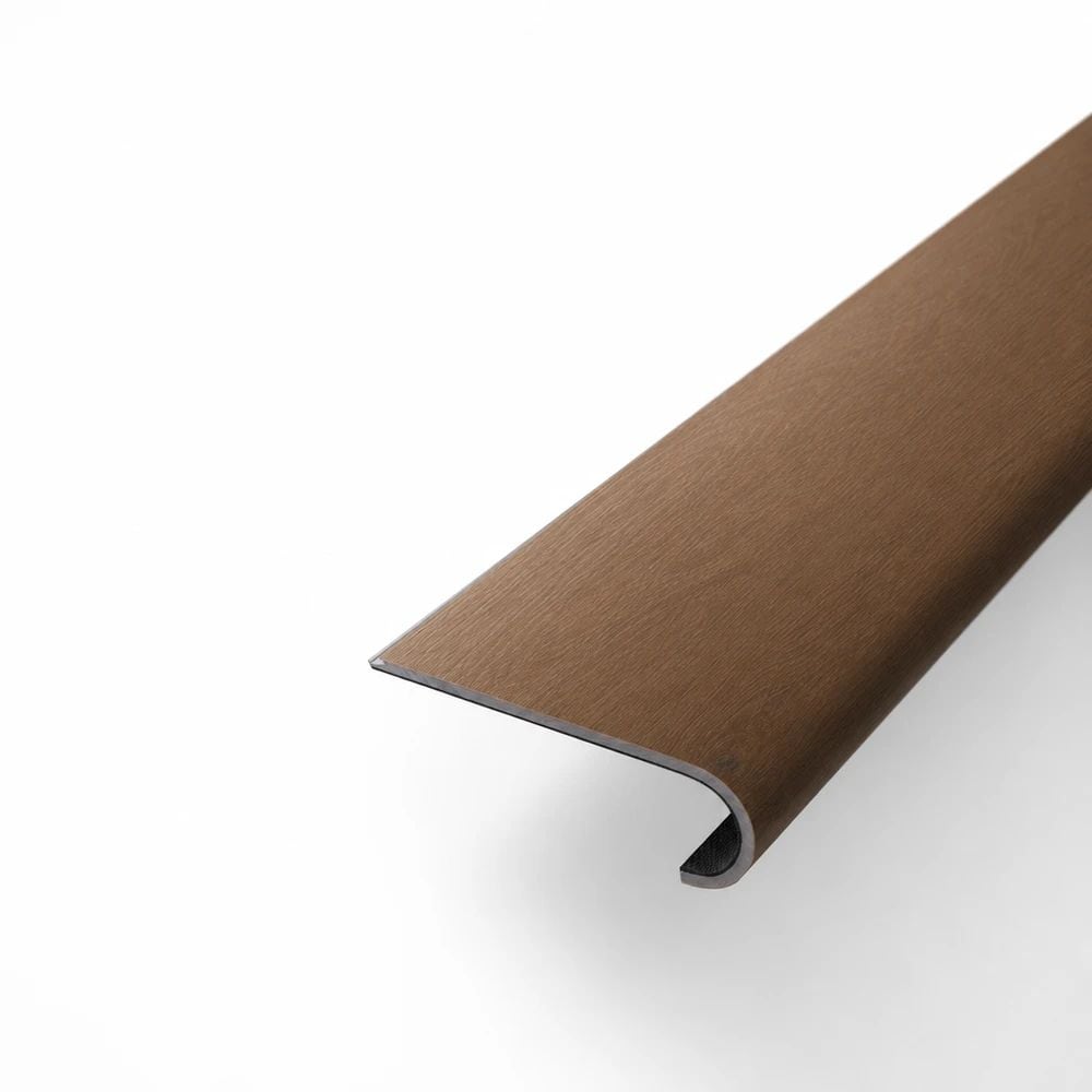 Flooret Flooret Modin LVP 48-in TruePlank Signature Micro Bevel Round Nosing - Brenwick Micro Bevel Signature, Made from a Real Plank, Waterproof, Scratch-Resistant and Easy to Install, Flush Finish for Stairs