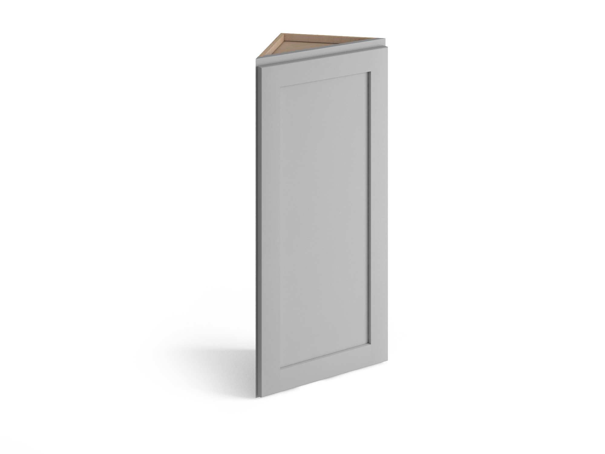 Valleywood Cabinetry Proper Gray 15-in W x 36-in H x 12-in D Proper Gray Birch Wall Ready To Assemble Plywood Cabinet (Flat Panel Shaker Door Style)