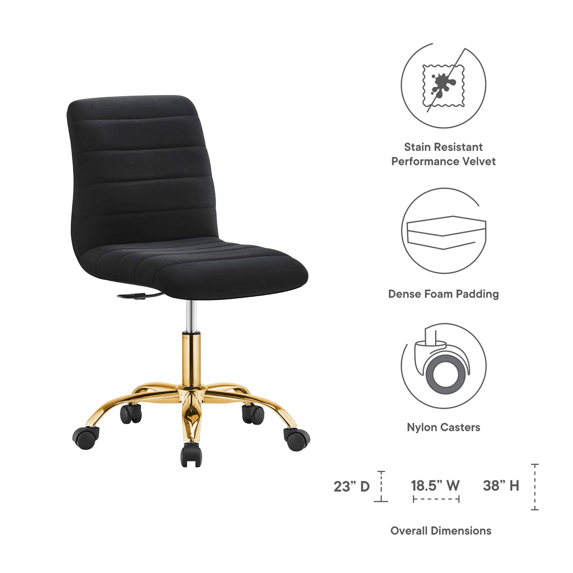 Modway EEI-4972-GLD-BLK Office-Chairs - View #2