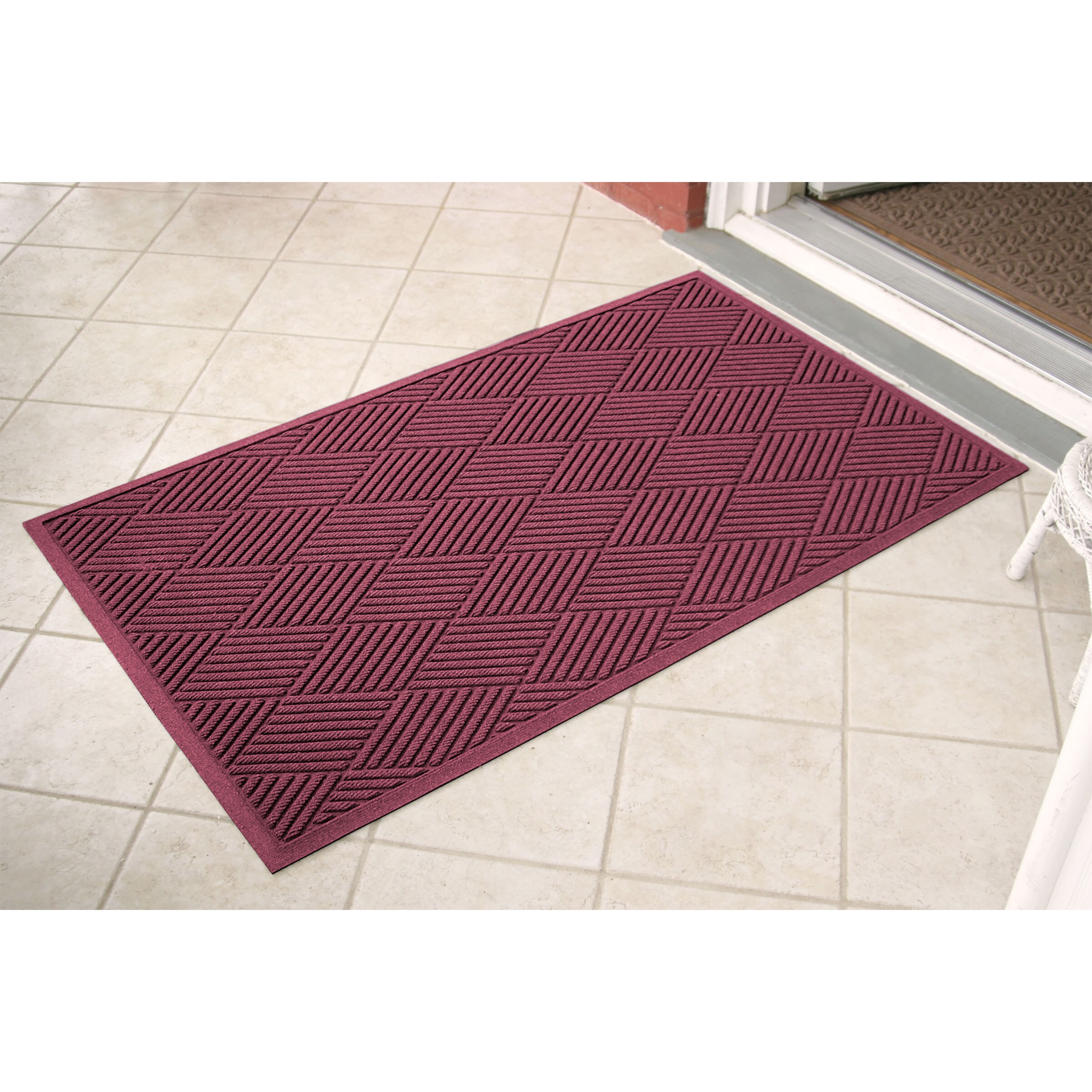 Waterhog Fern Doormat, 2' x 3' - Bordeaux