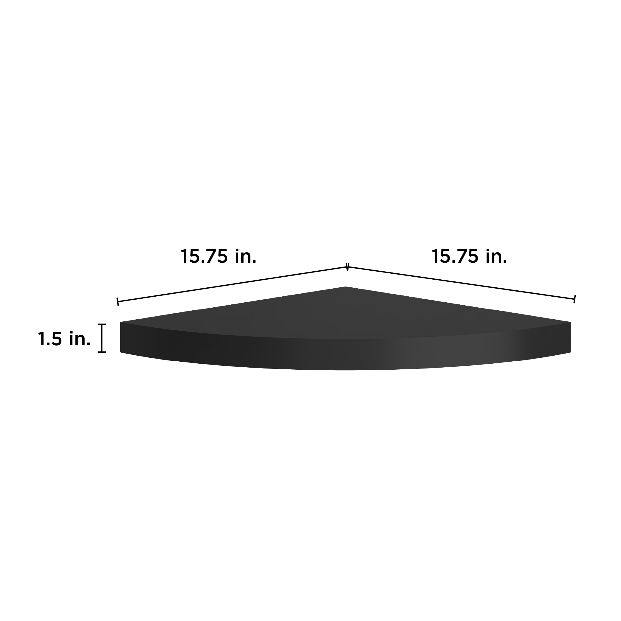 allen + roth LOWE16WMCS-BL Wall-Mounted-Shelving - View #3