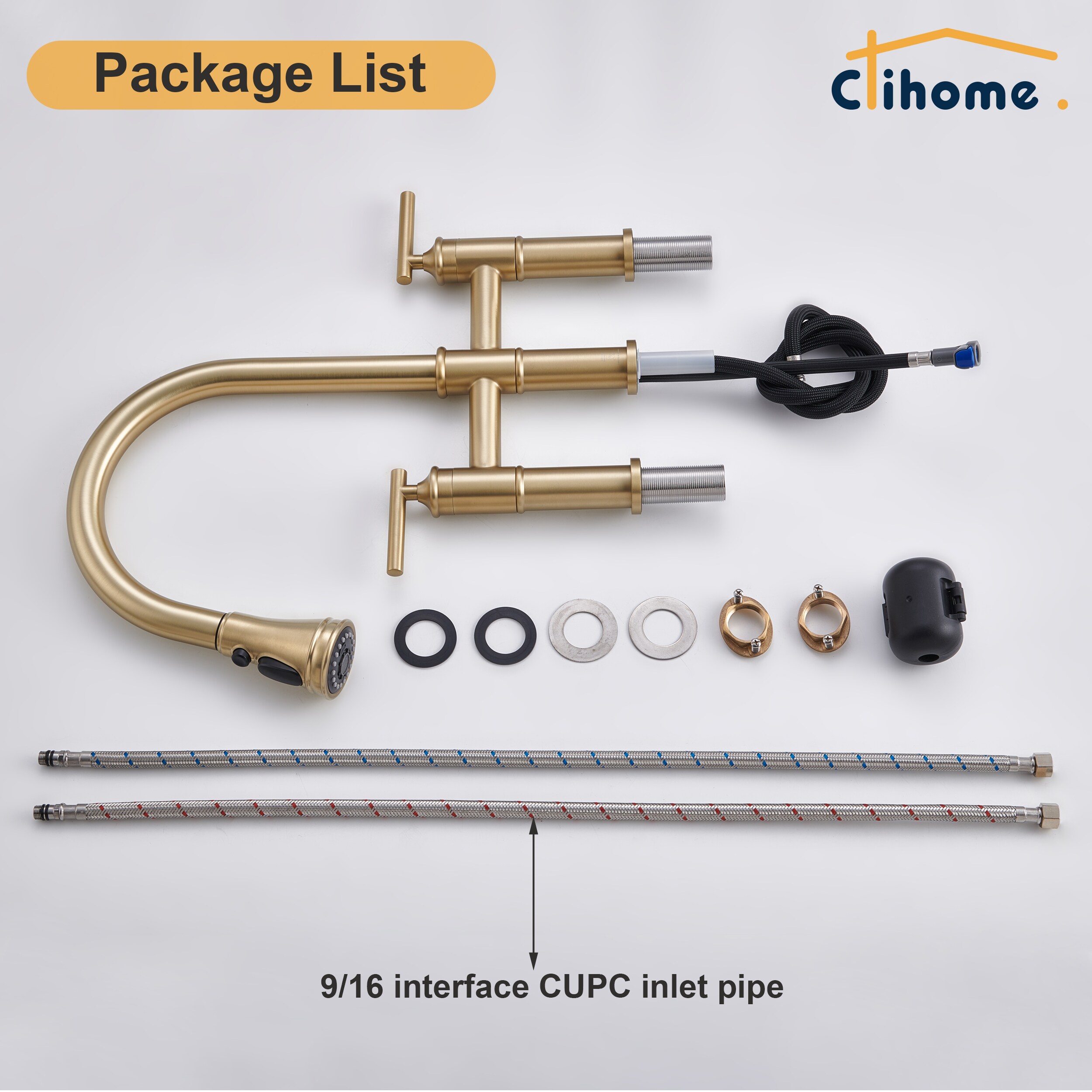 Clihome DG-KF02BG Kitchen-Faucets - View #7