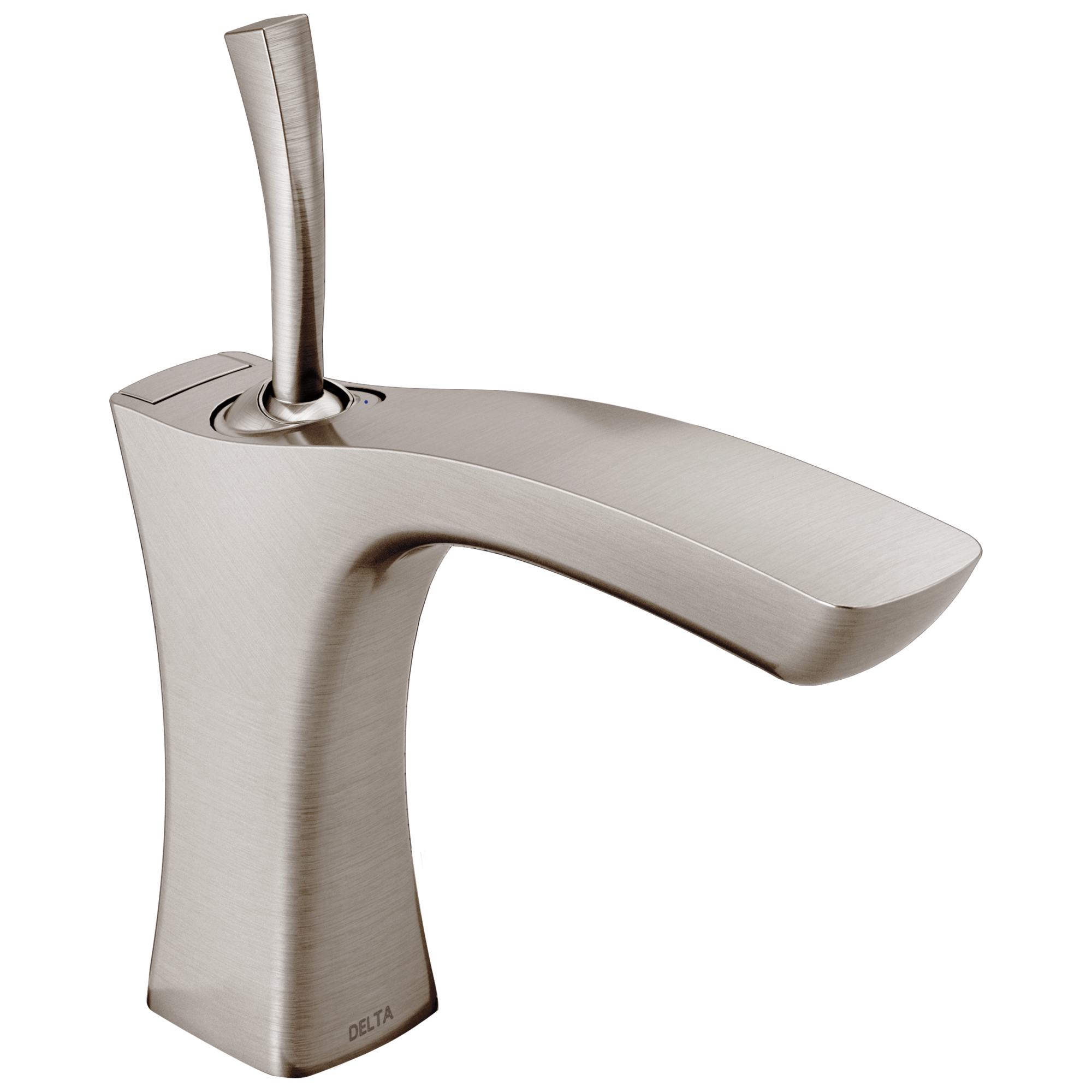 Delta 552LF-SSMPU Tesla Stainless Single Hole 1-handle WaterSense Bathroom Sink Faucet with Drain
