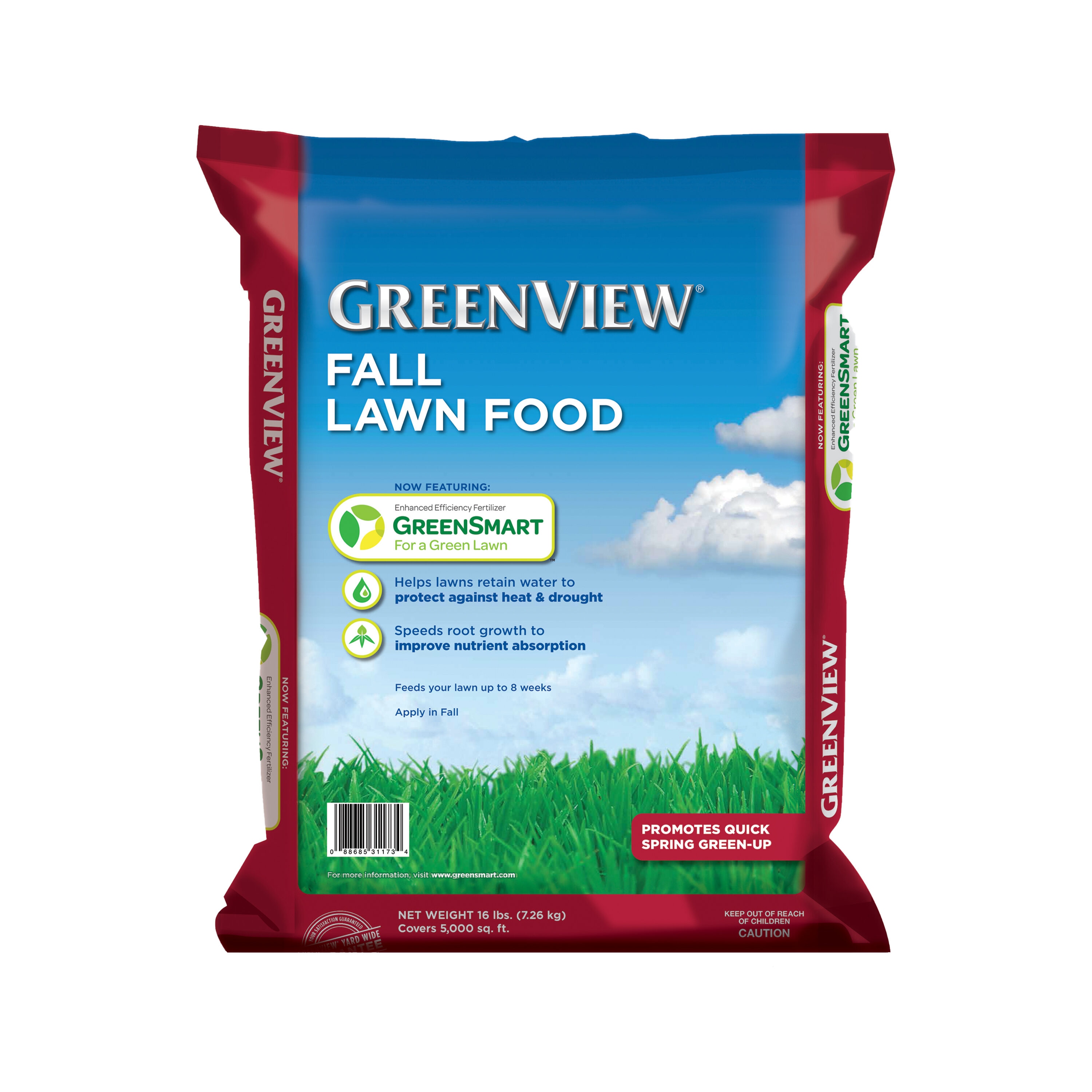 Greenview 2131182 Fall Lawn Food 16-lb 5000-sq ft 22-0-10 Slow Release All Purpose Fertilizer