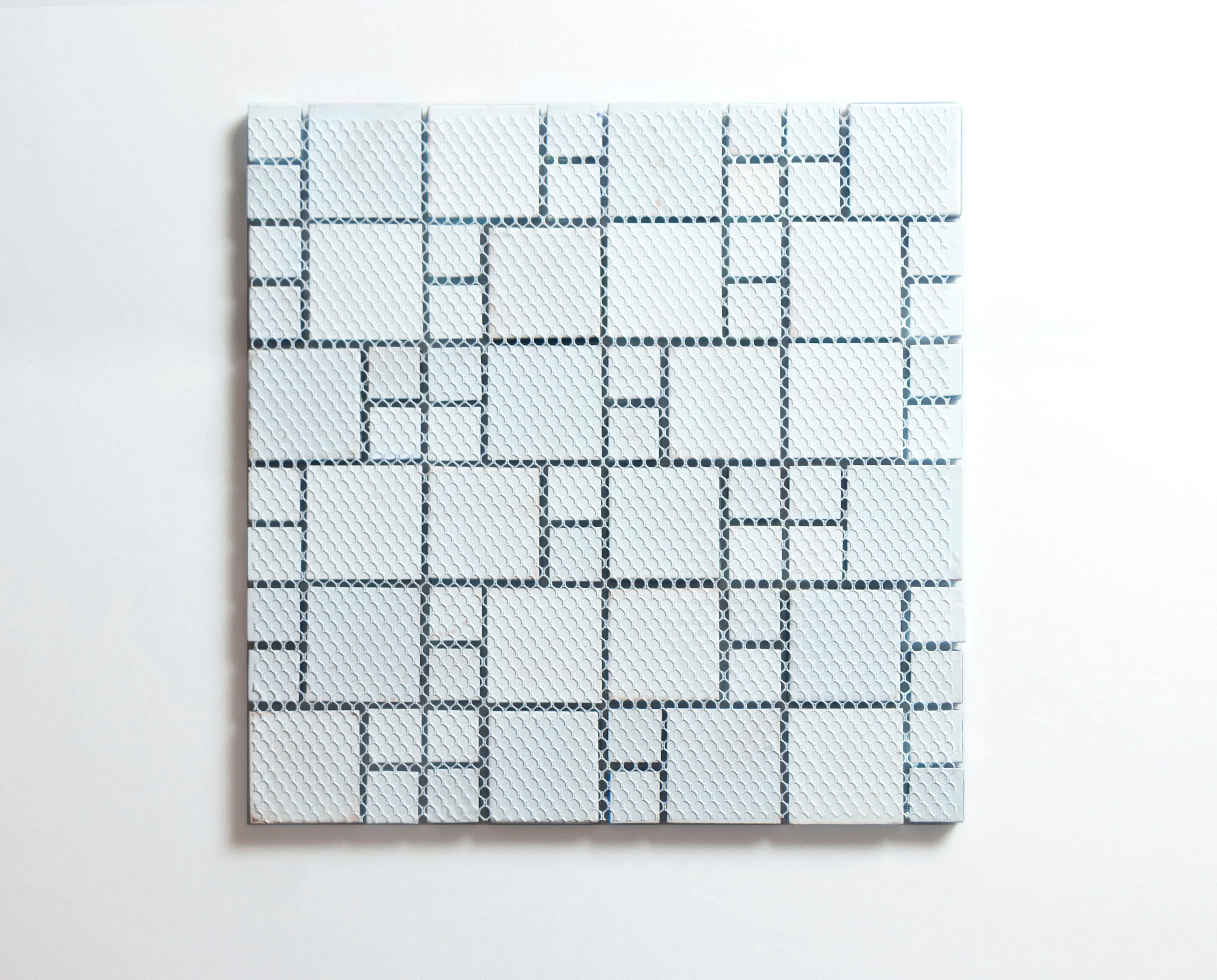 Aqua Blue Iridescent Glass Mosaic Wall Tile