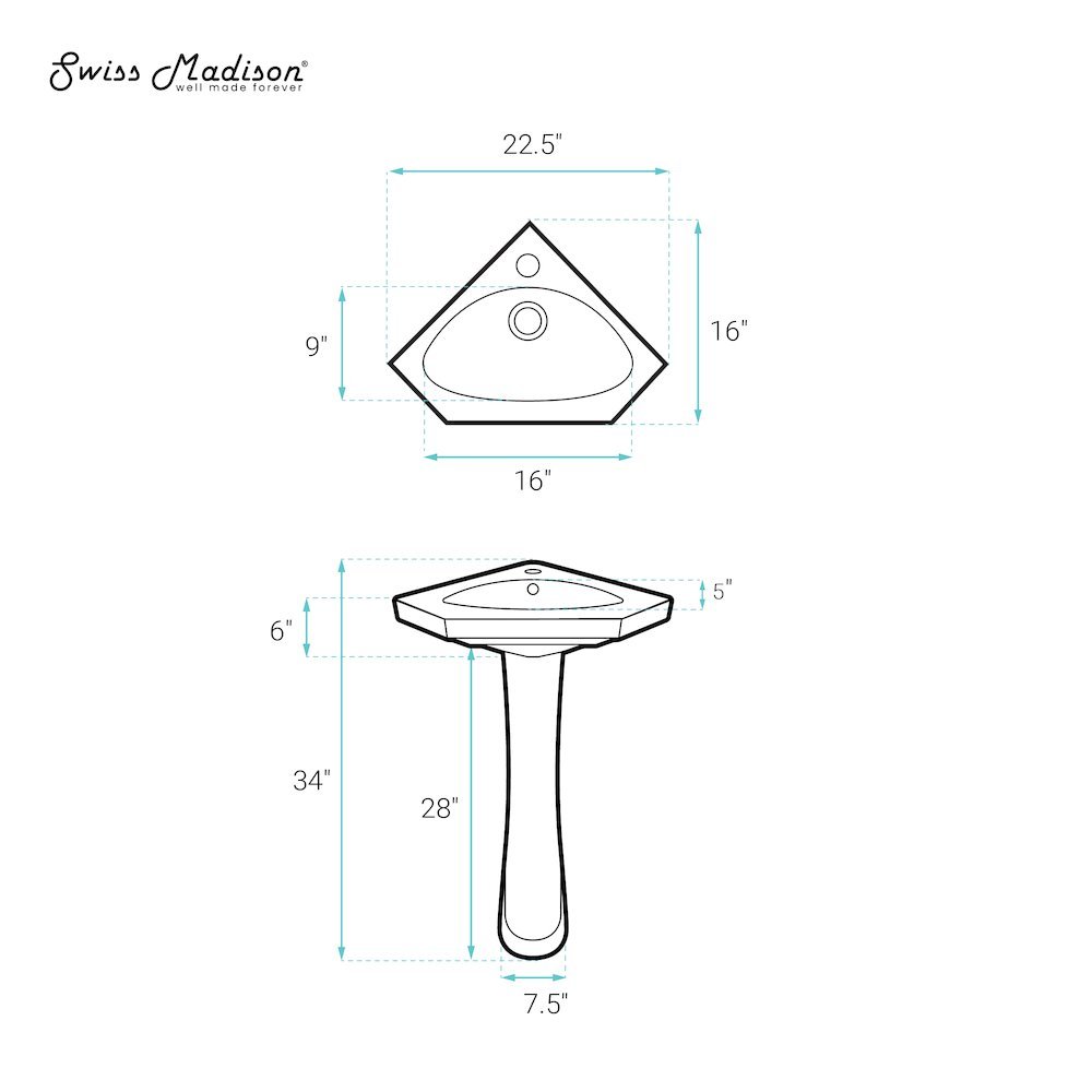 Swiss Madison SM-5-PS318 Lavatory-Faucets - View #7