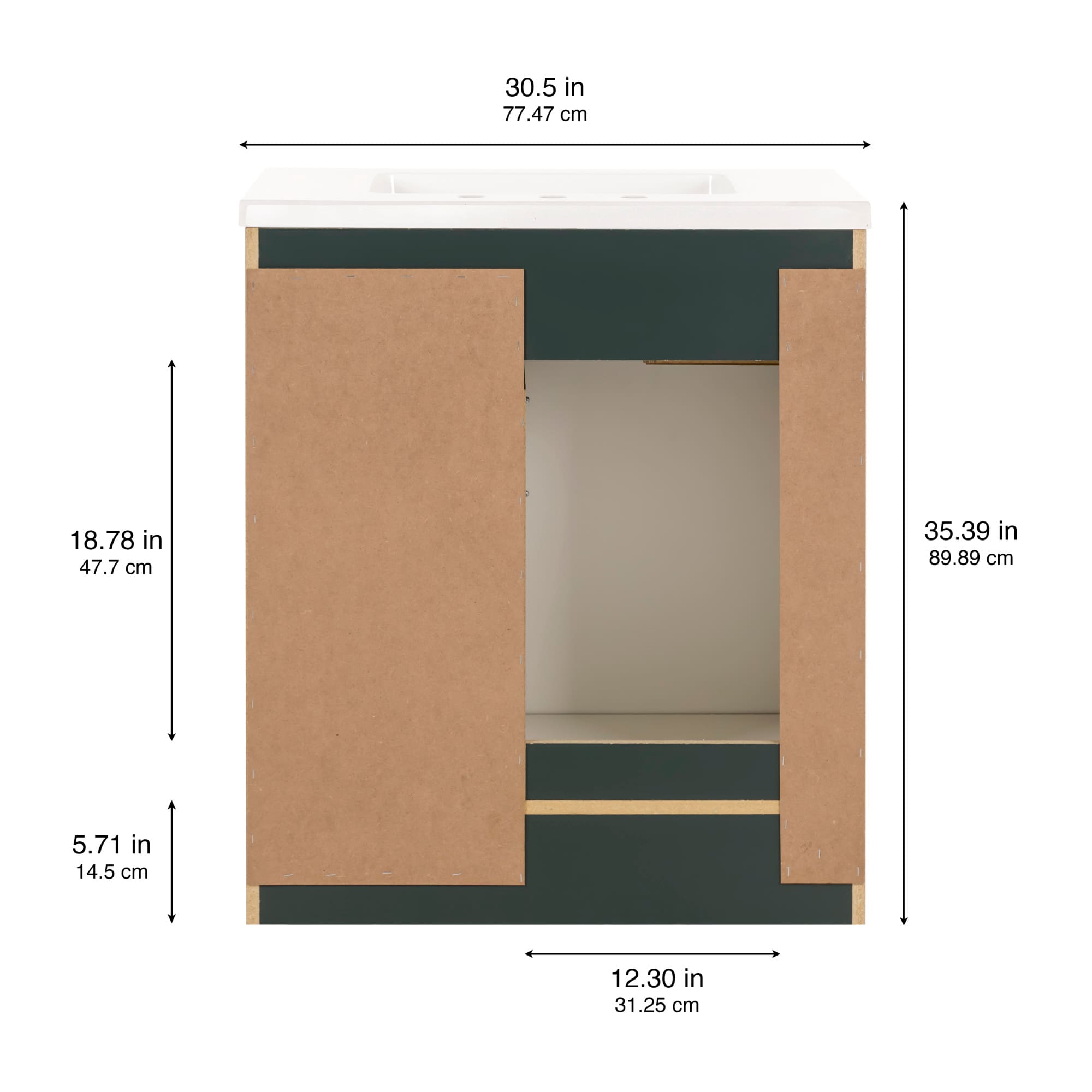 Style Selections CU30P2-VG-S Bath-Vanity-Combo - View #5