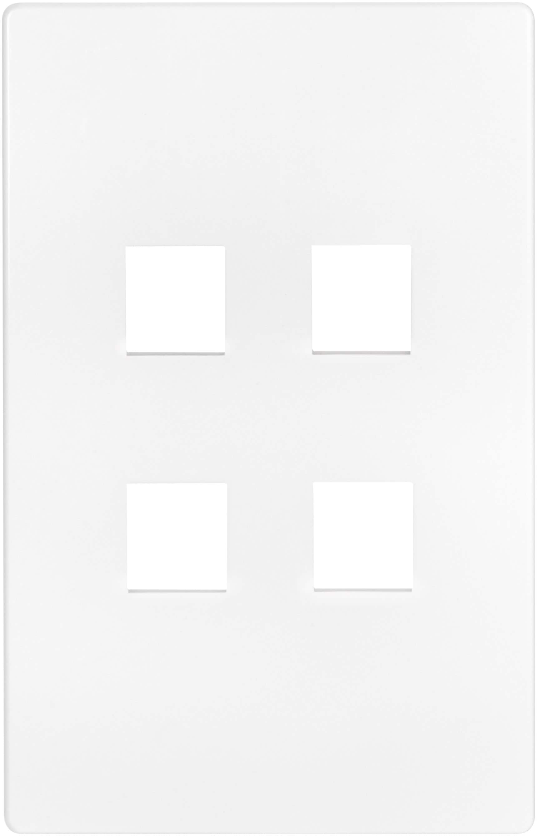 Eaton 9553WS Aspire 1 -Gang White satin Nylon Wall Plate