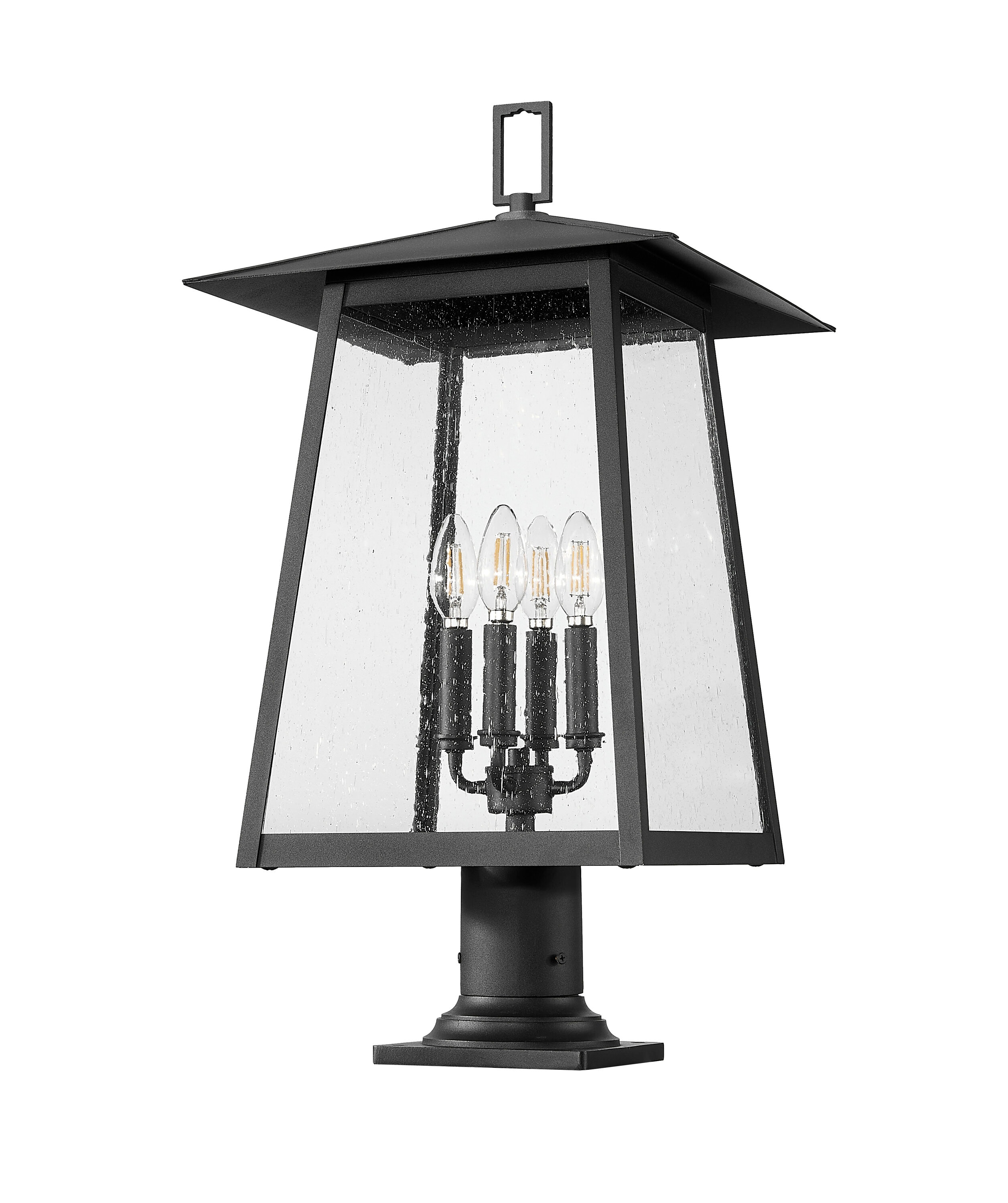 Z-Lite 5015PHBR-533PM-BK Complete-Post-Lights - View #7