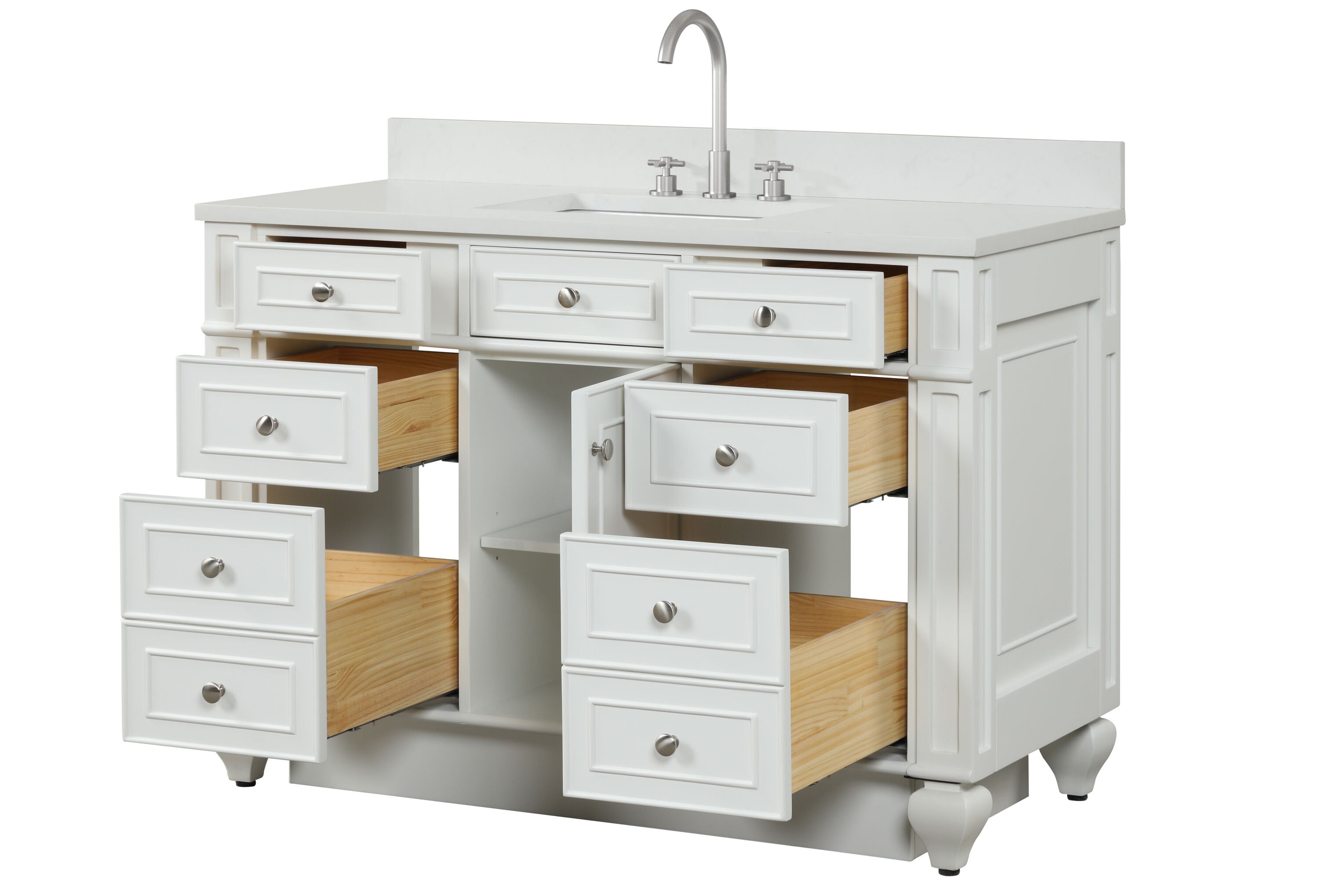 Design Element WN-48-W Bath-Vanity-Combo - View #11