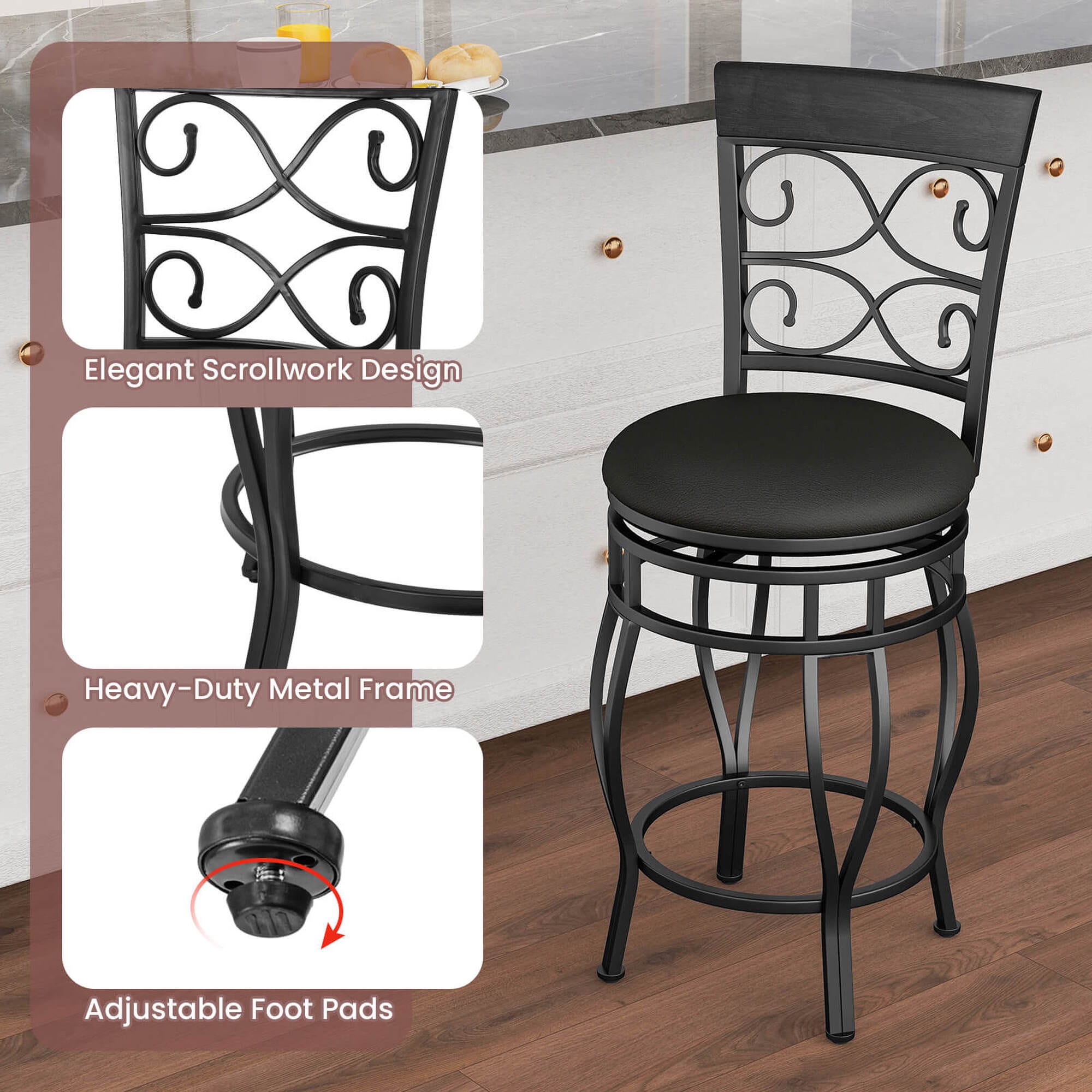 Costway HCST04709 stools - View #3