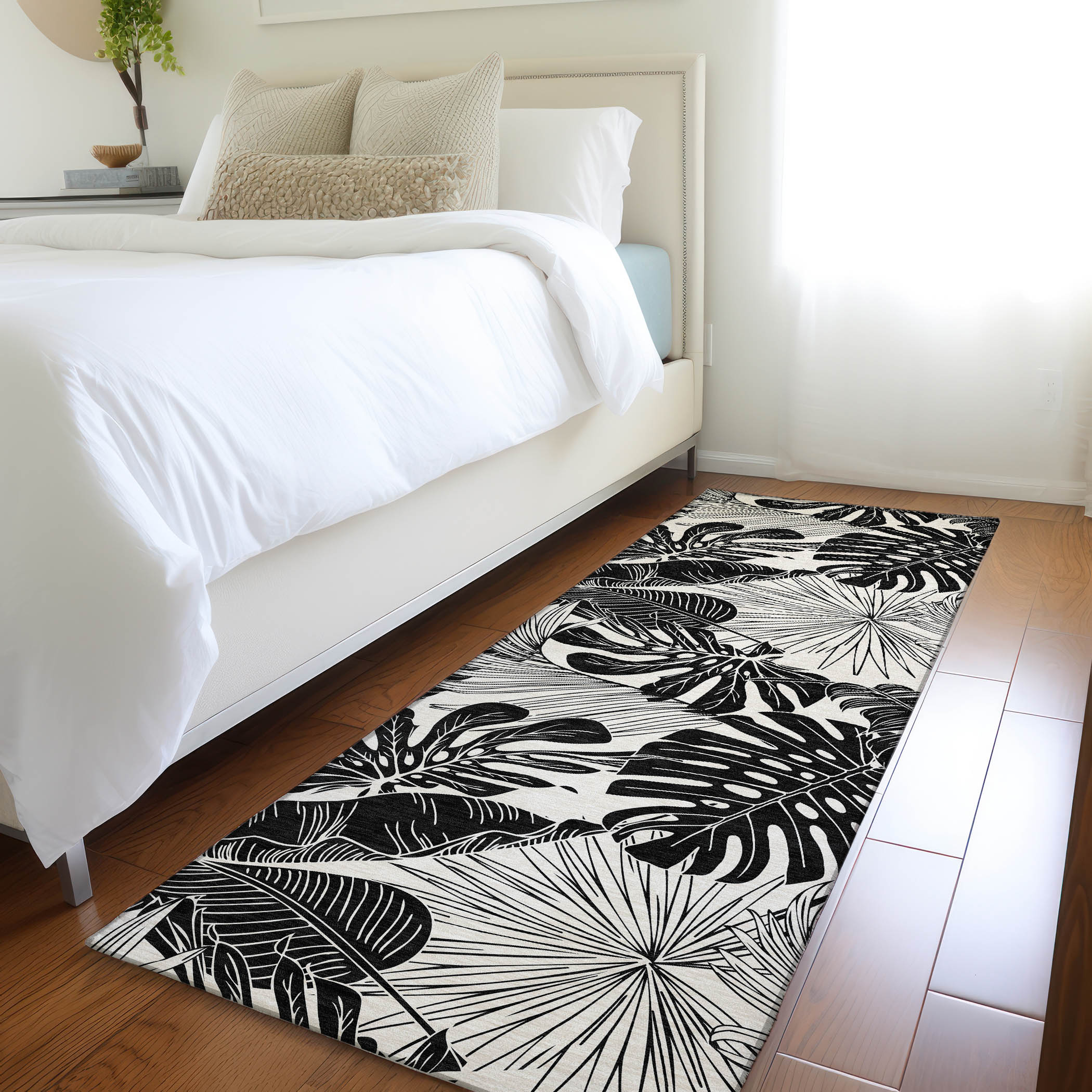 Addison Rugs AMF211MI2X8 Mayfield AMF211MI 2 x 7 (ft) Loomed Polyester Midnight Rectangular Indoor Abstract Machine washable Area rug